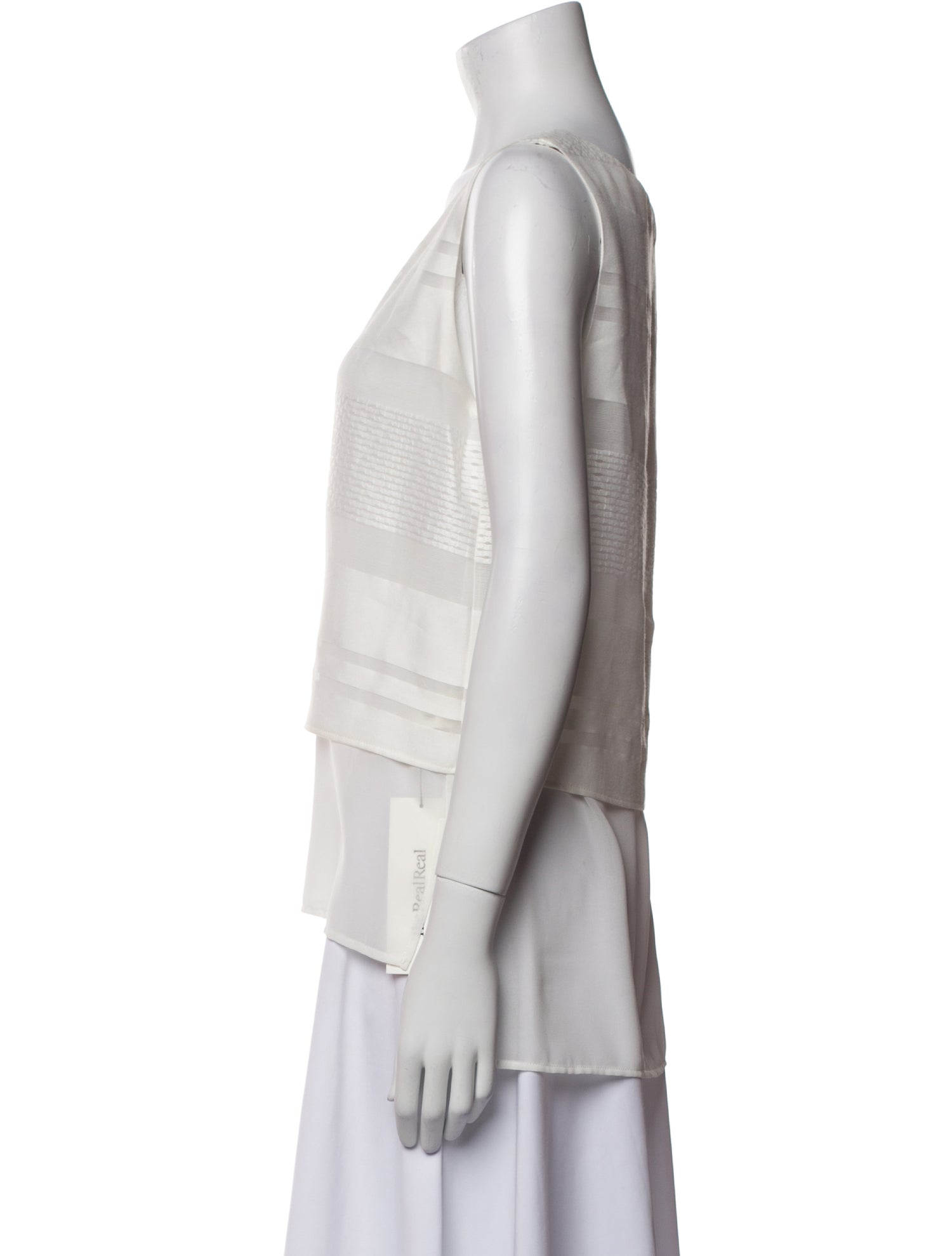 Barney's New York V-Neck Sleeveless Top