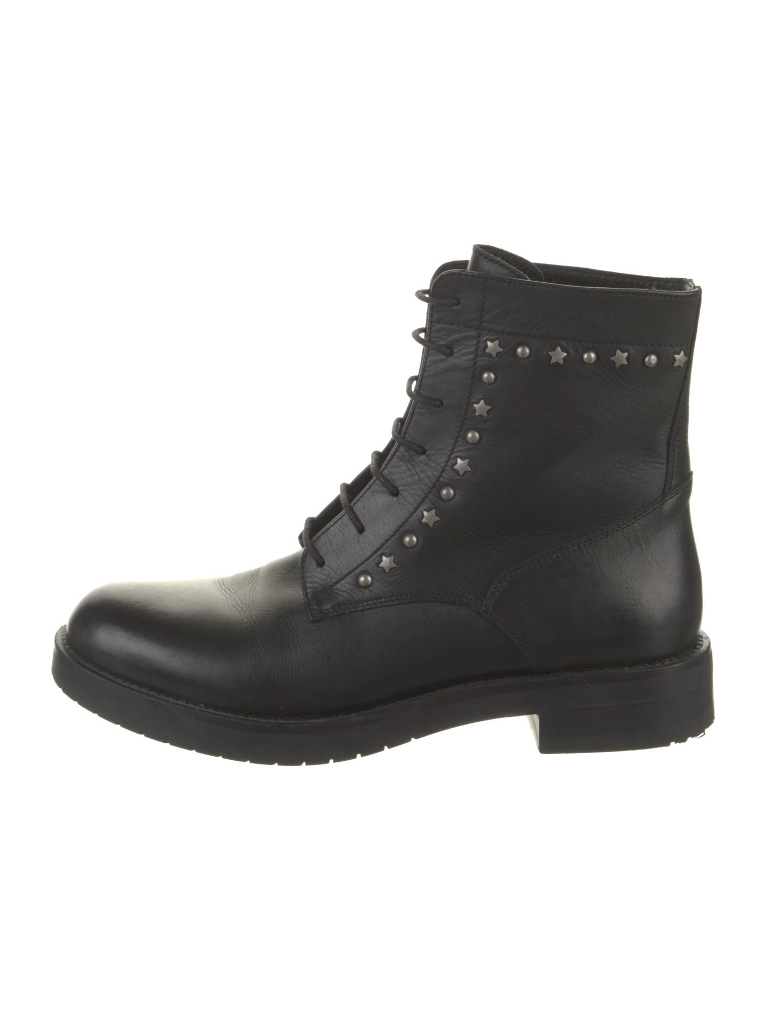 Barney's New York Leather Combat Boots