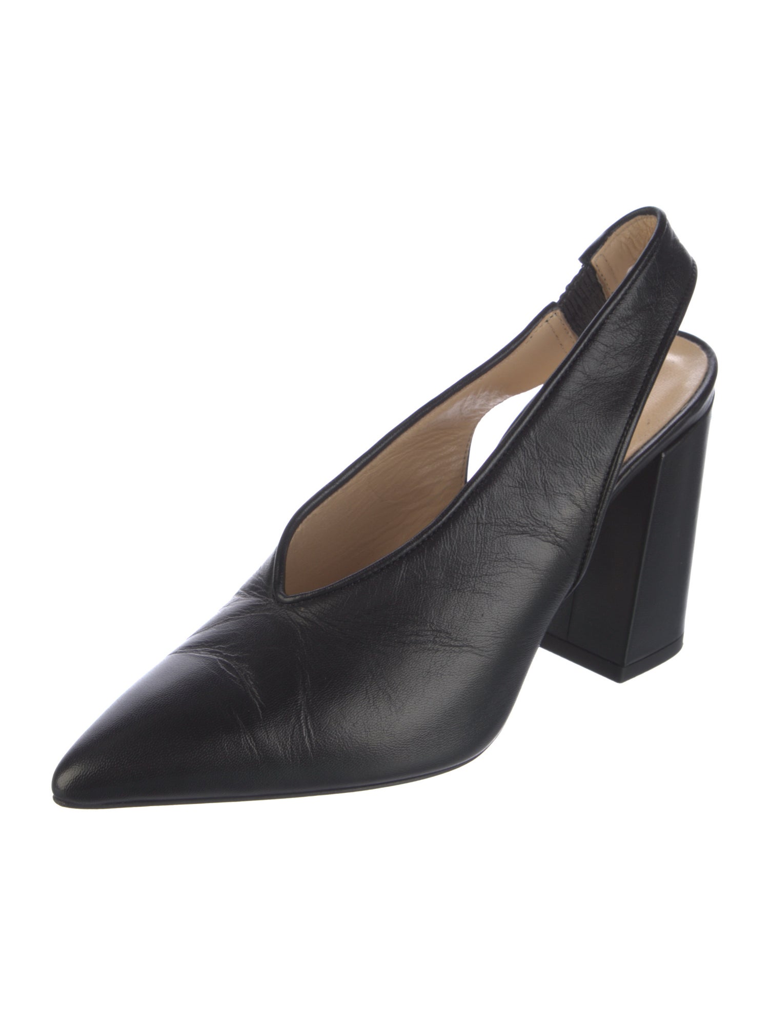 Barney's New York Leather Slingback Pumps