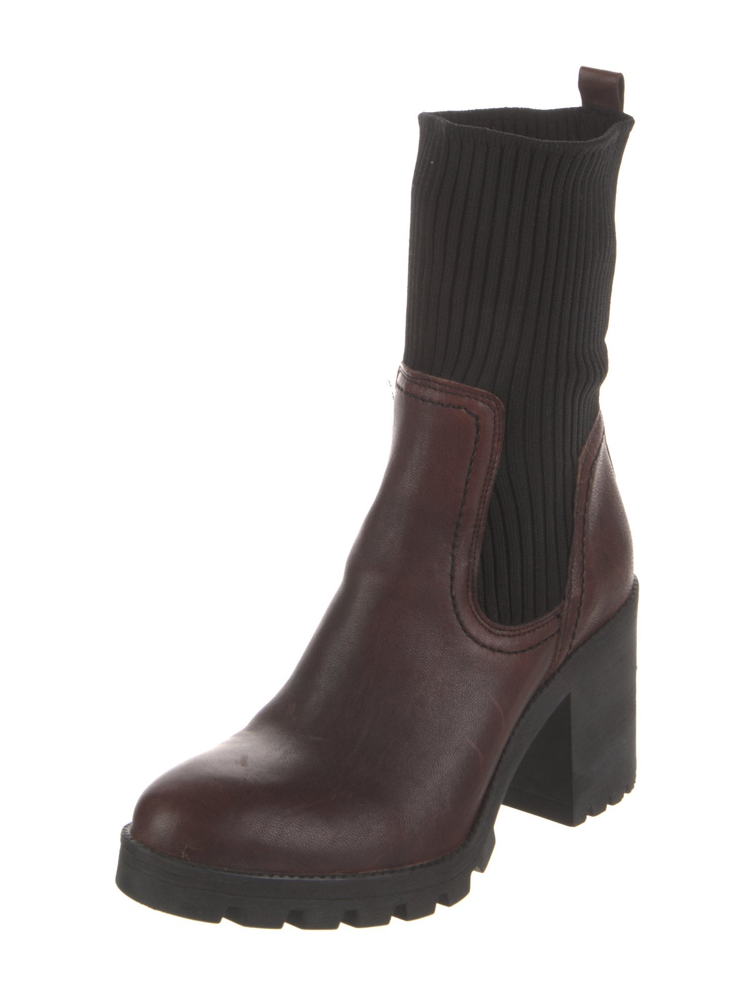 Barney's New York Leather Sock Boots