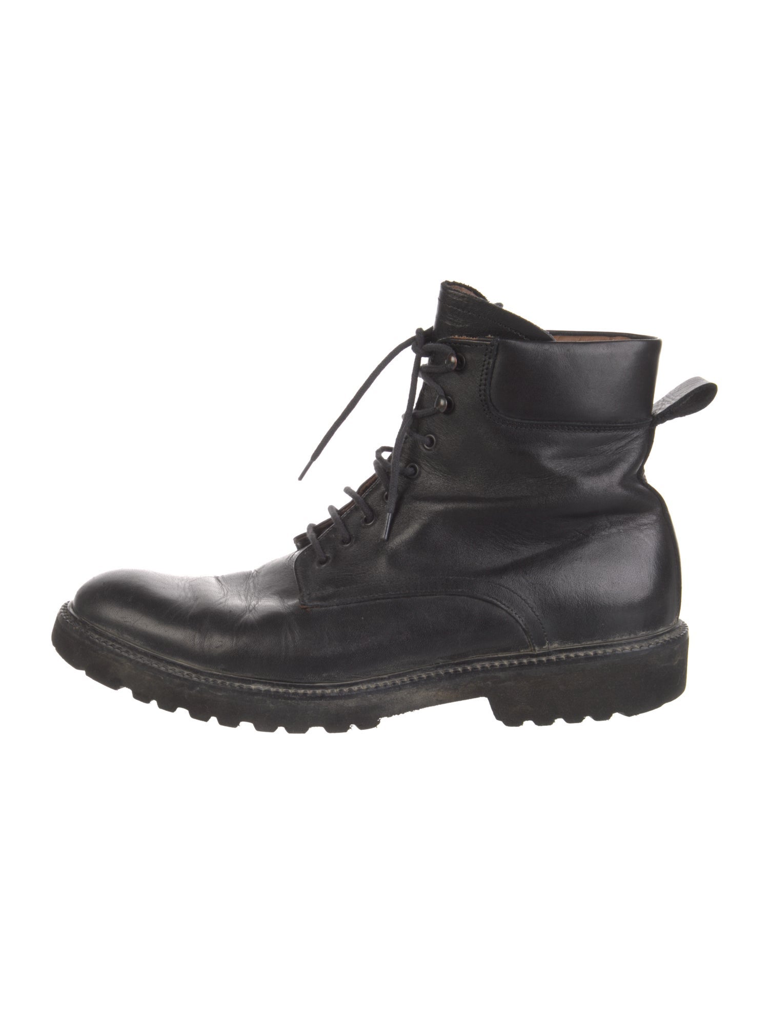 Barney's New York Leather Combat Boots