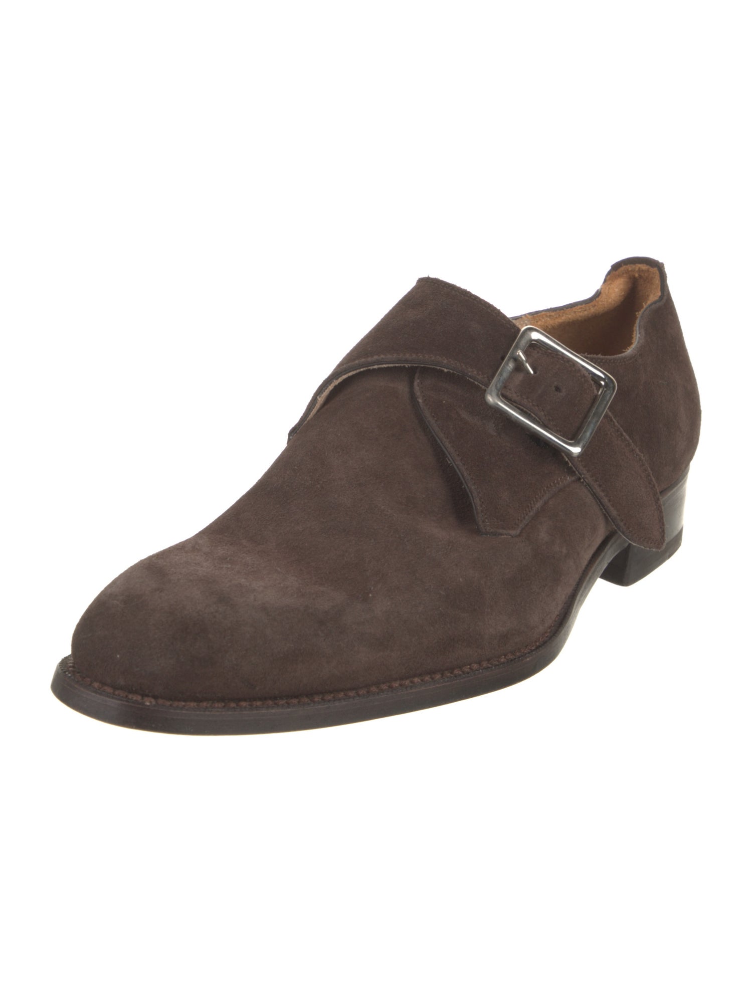 Barney's New York Suede Monk Straps
