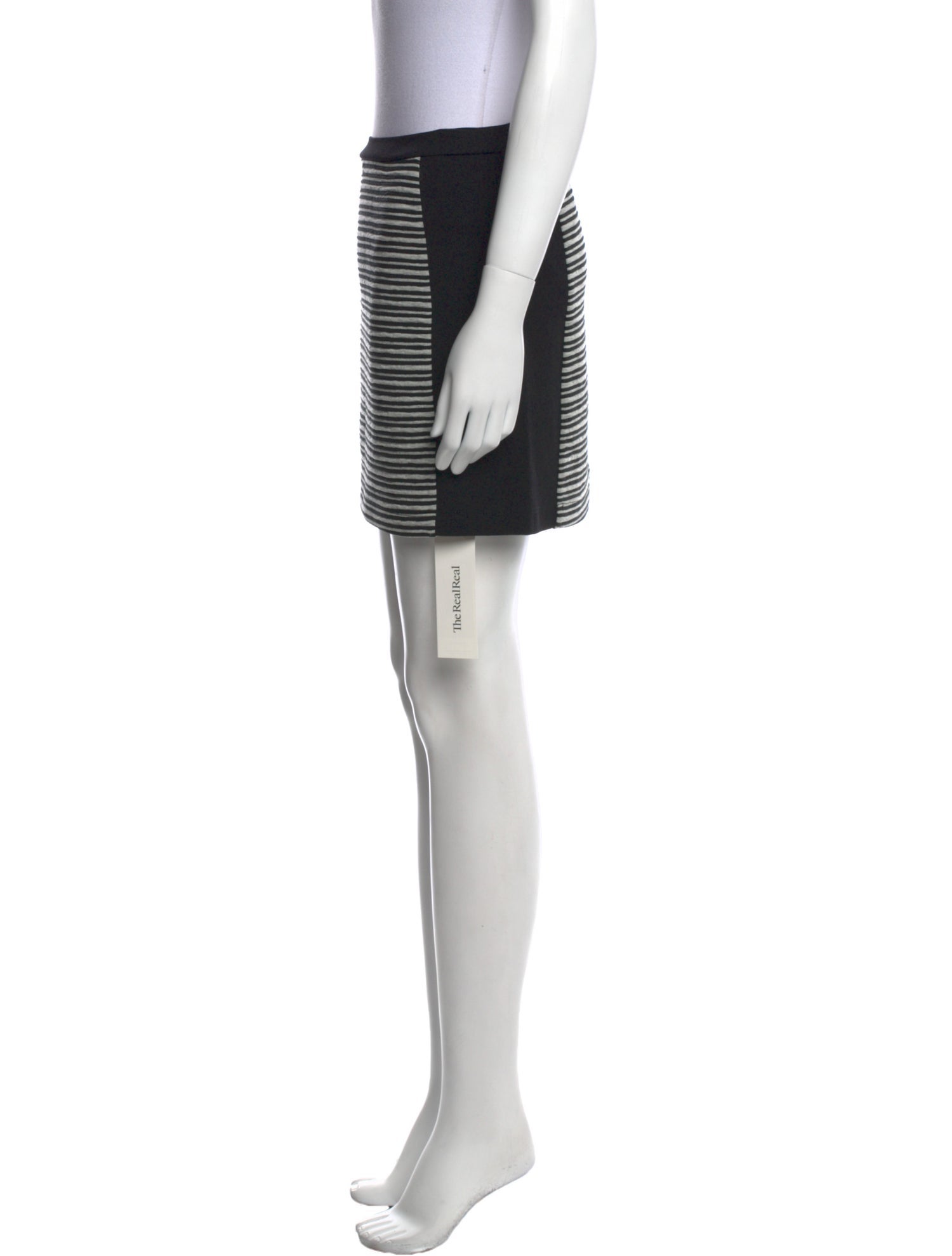 Barney's New York Striped Mini Skirt