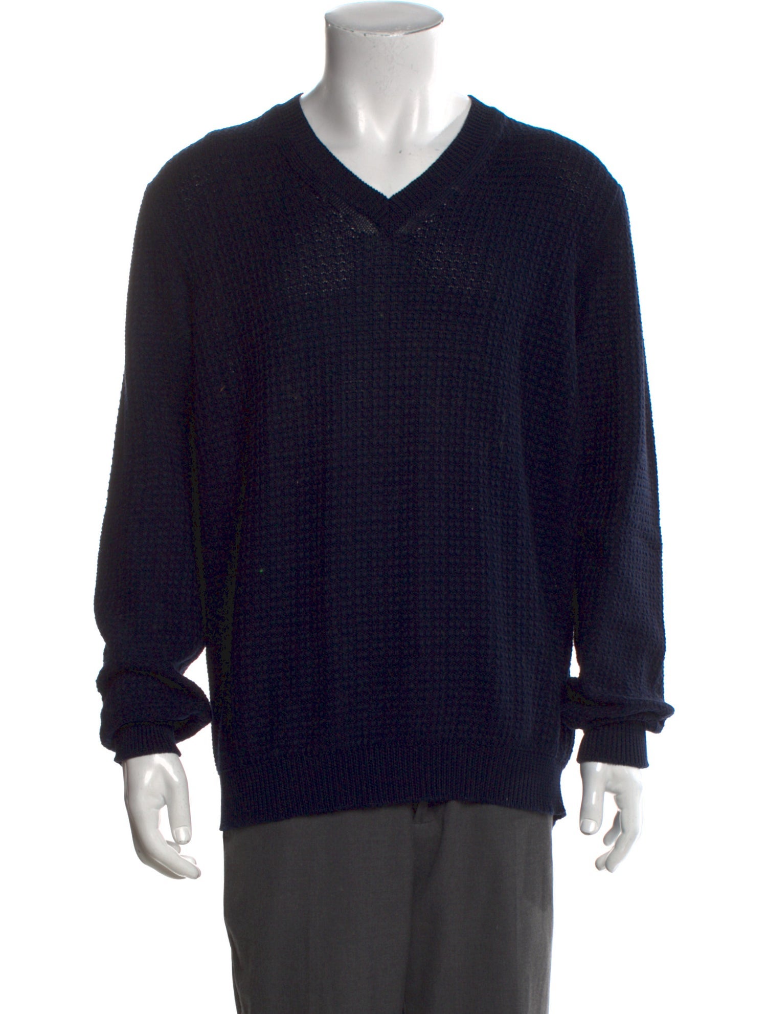 Barney's New York V-Neck Long Sleeve Pullover