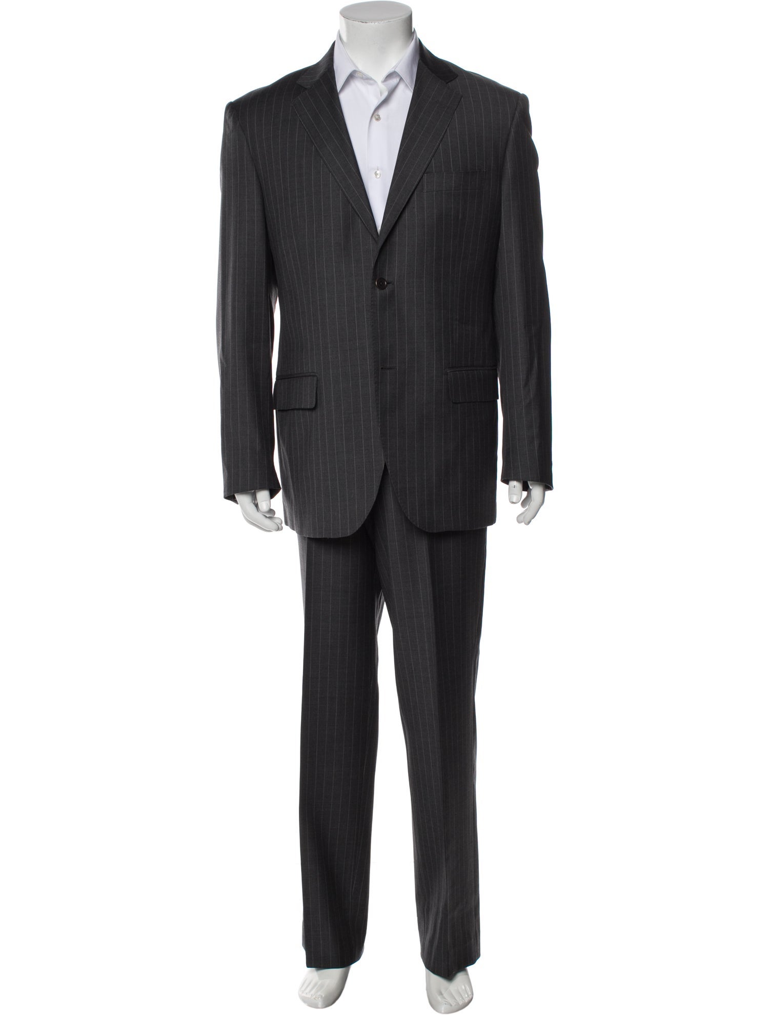 Barney's New York Wool Striped Two-Piece Suit