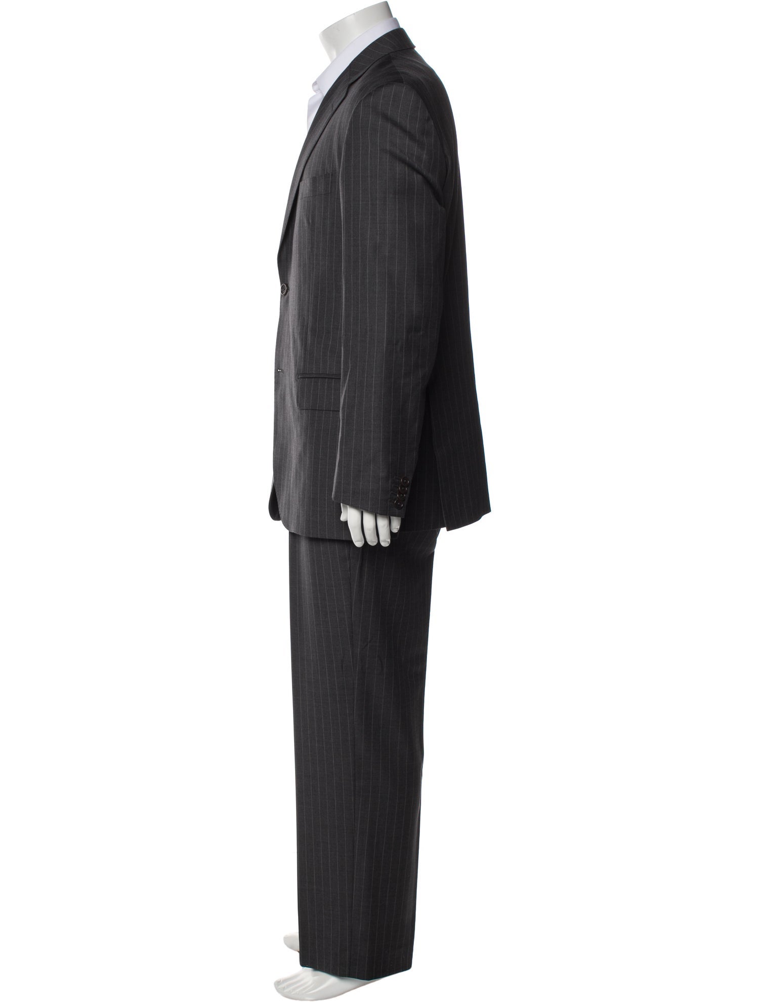 Barney's New York Wool Striped Two-Piece Suit