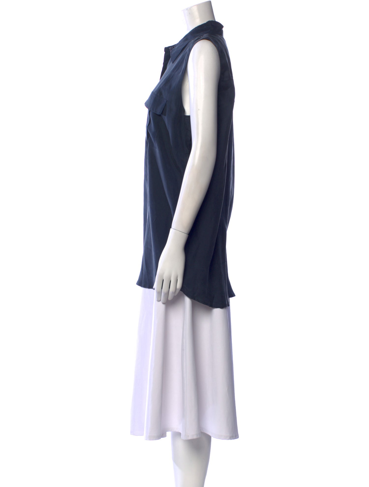 Barney's New York Silk Sleeveless Tunic