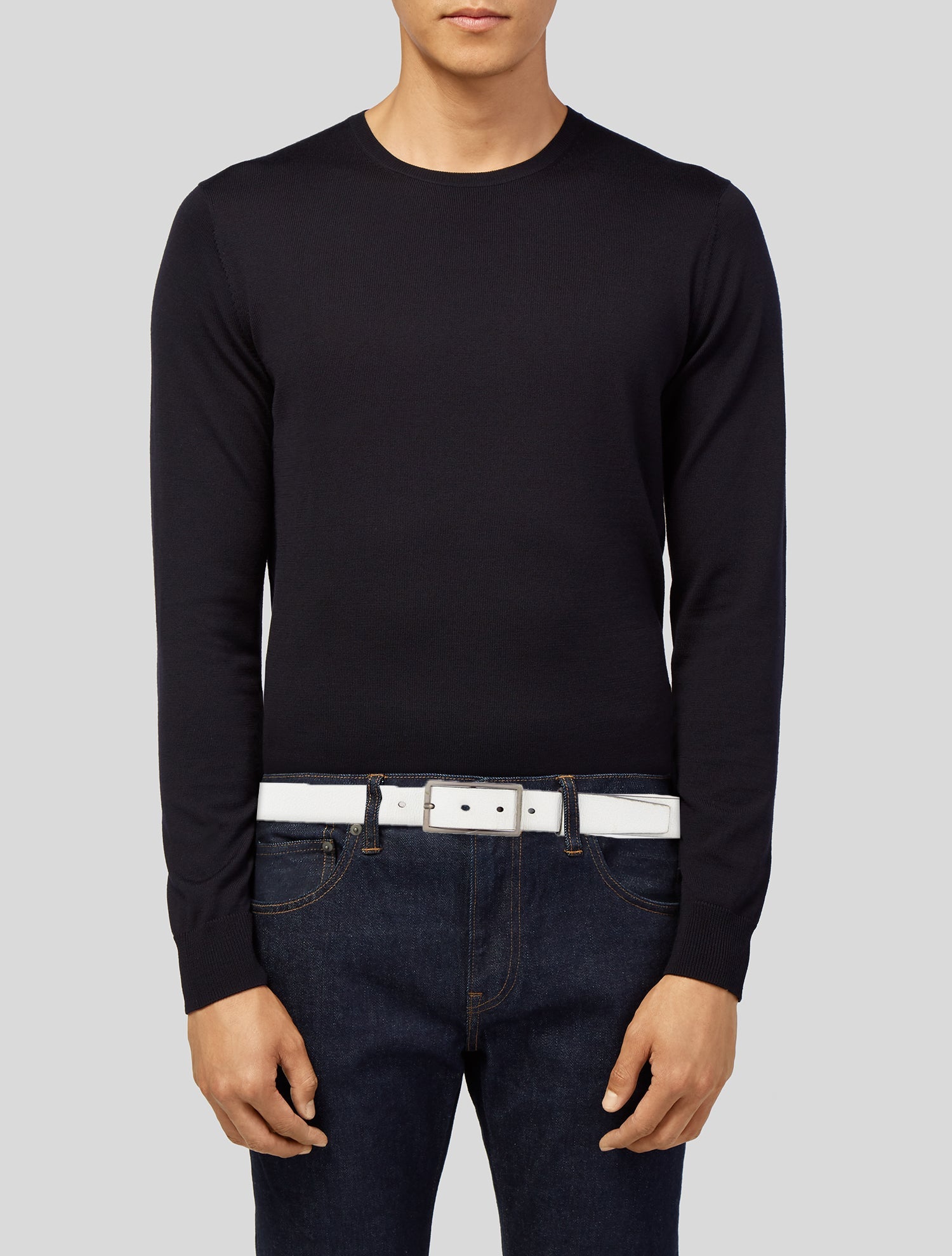 Barney's New York Skinny Leather Belt