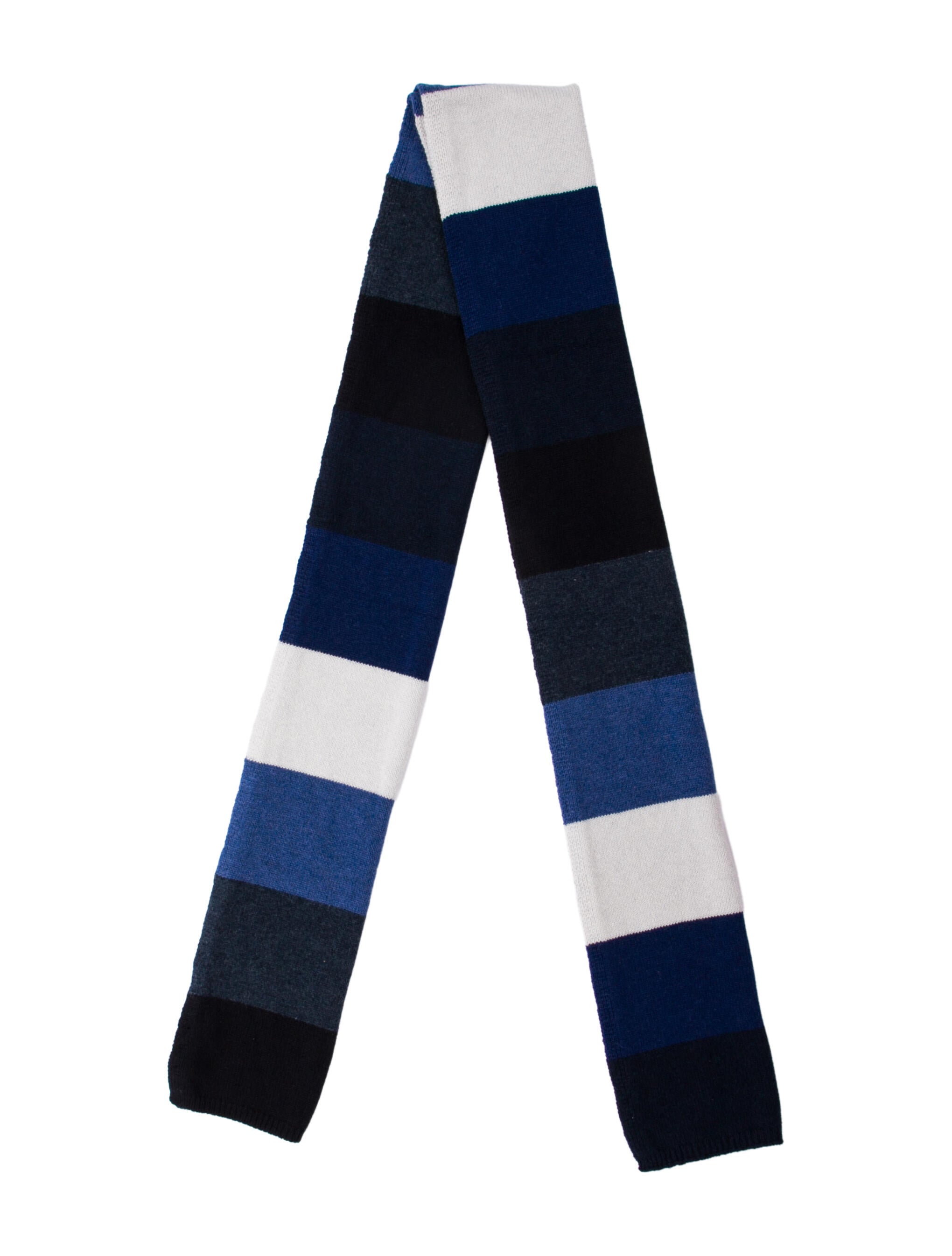 Barney's New York Cashmere Colorblock Pattern Scarf