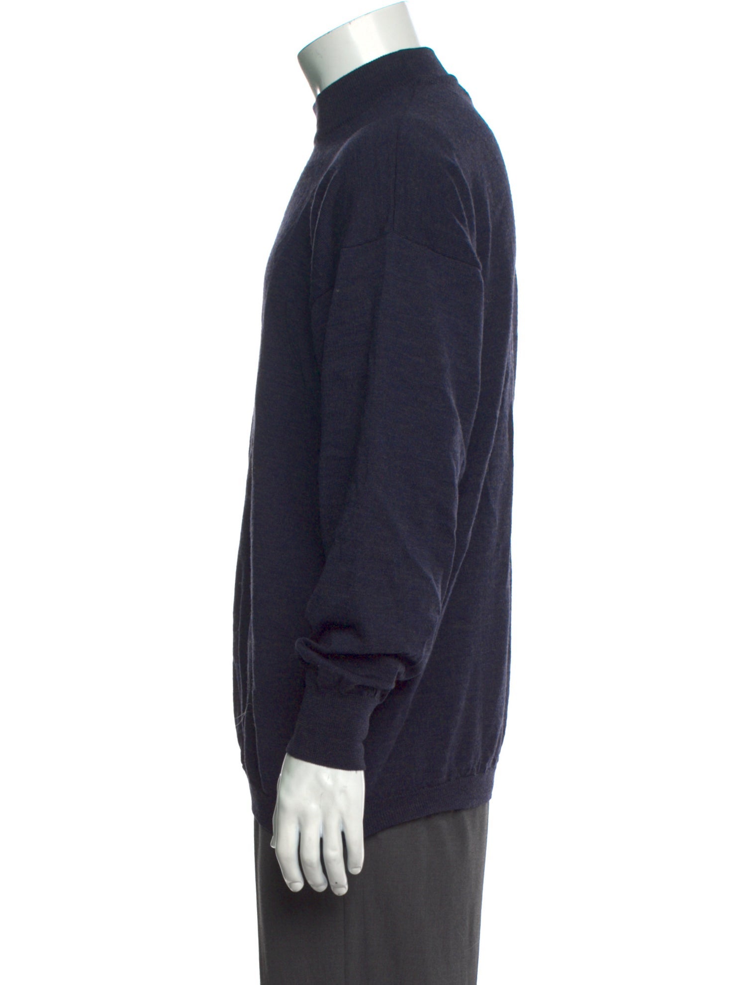 Barney's New York Merino Wool Mock Neck Pullover