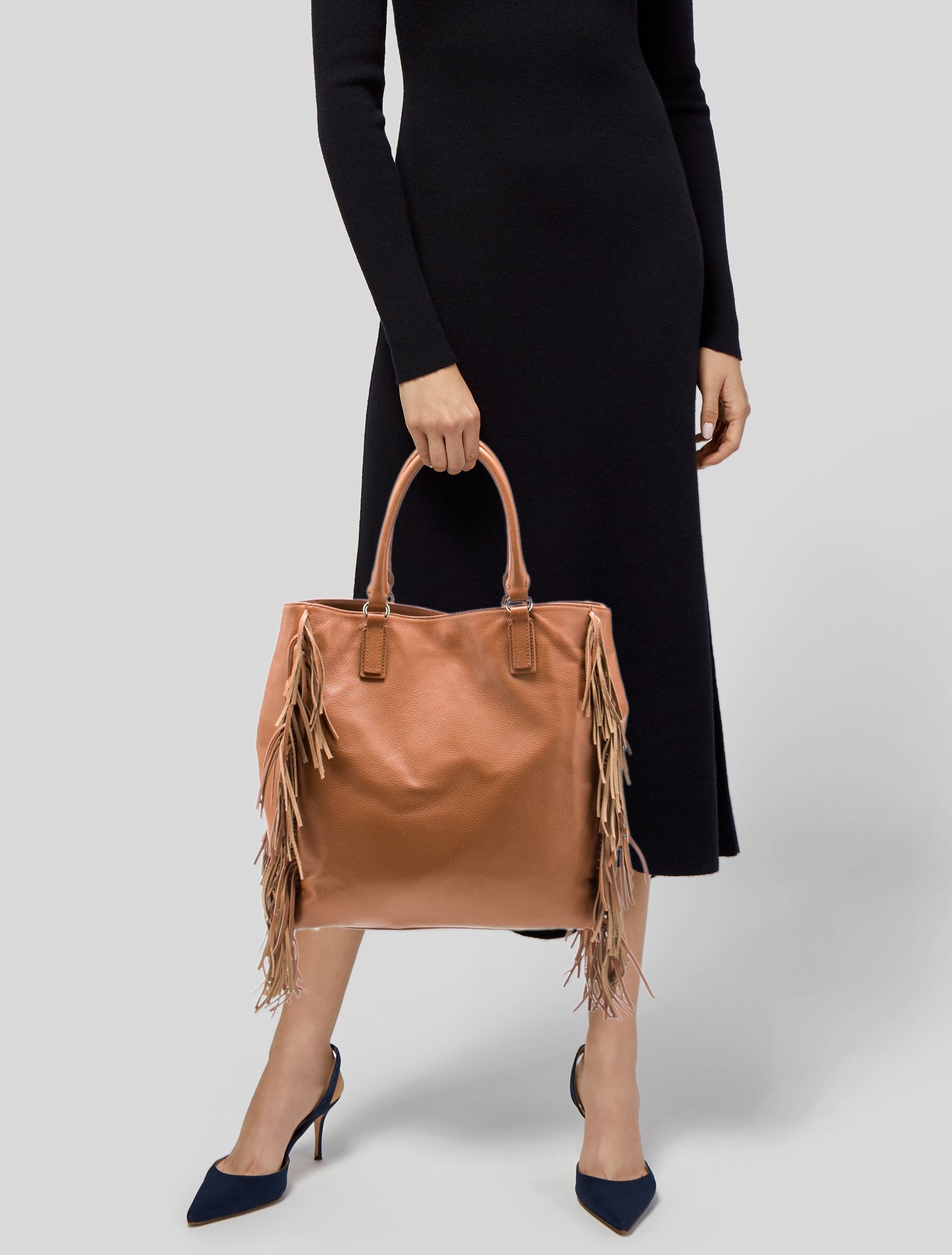 Barney's New York Leather Bucket Bag