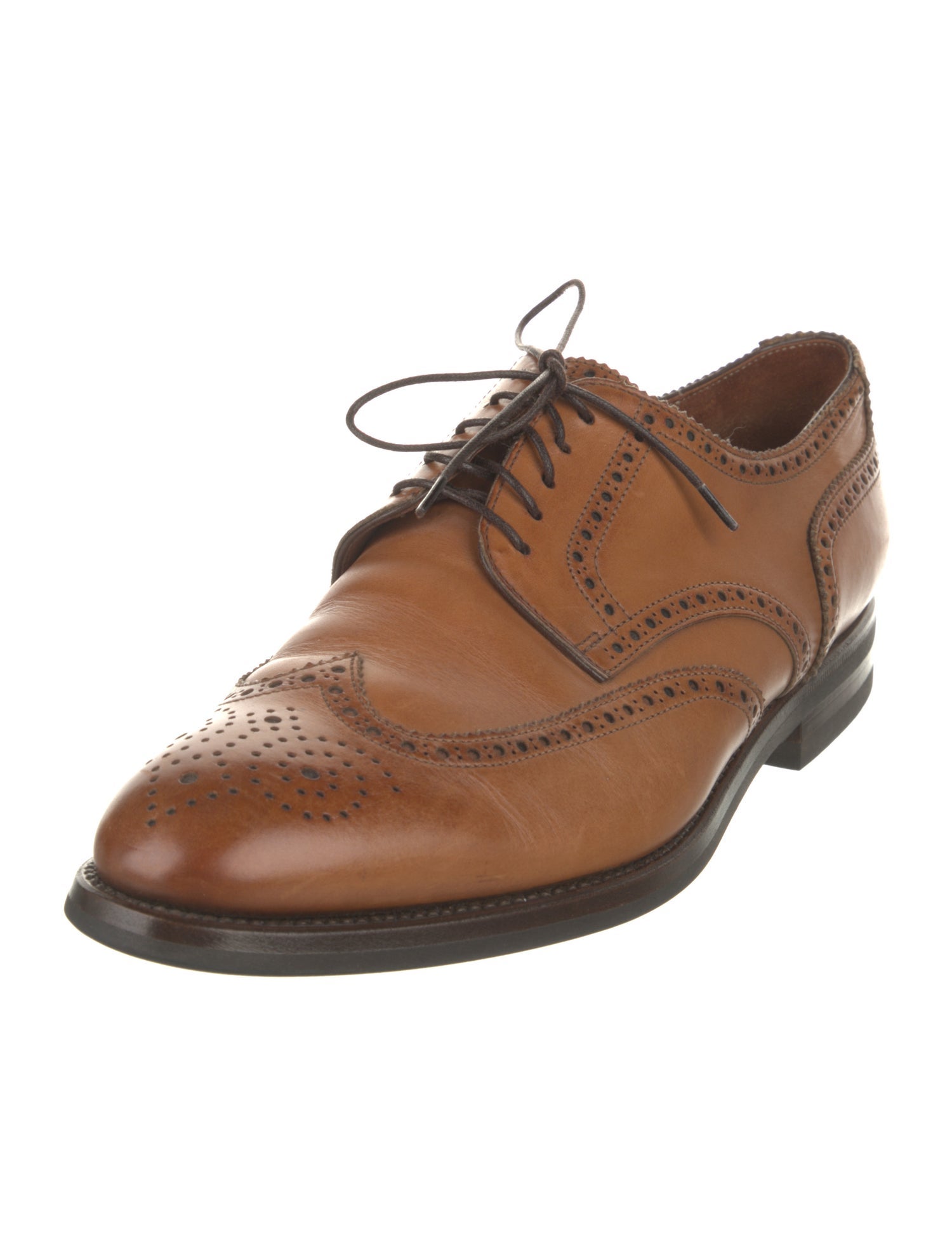 Barney's New York Leather Lasercut Accents Brogues