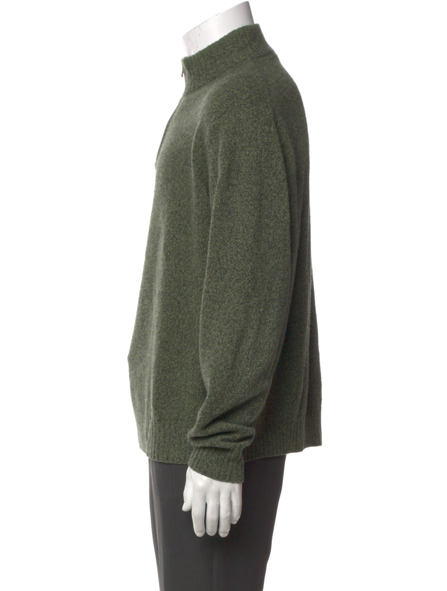 Barney's New York Merino Wool Turtleneck Polo Sweater