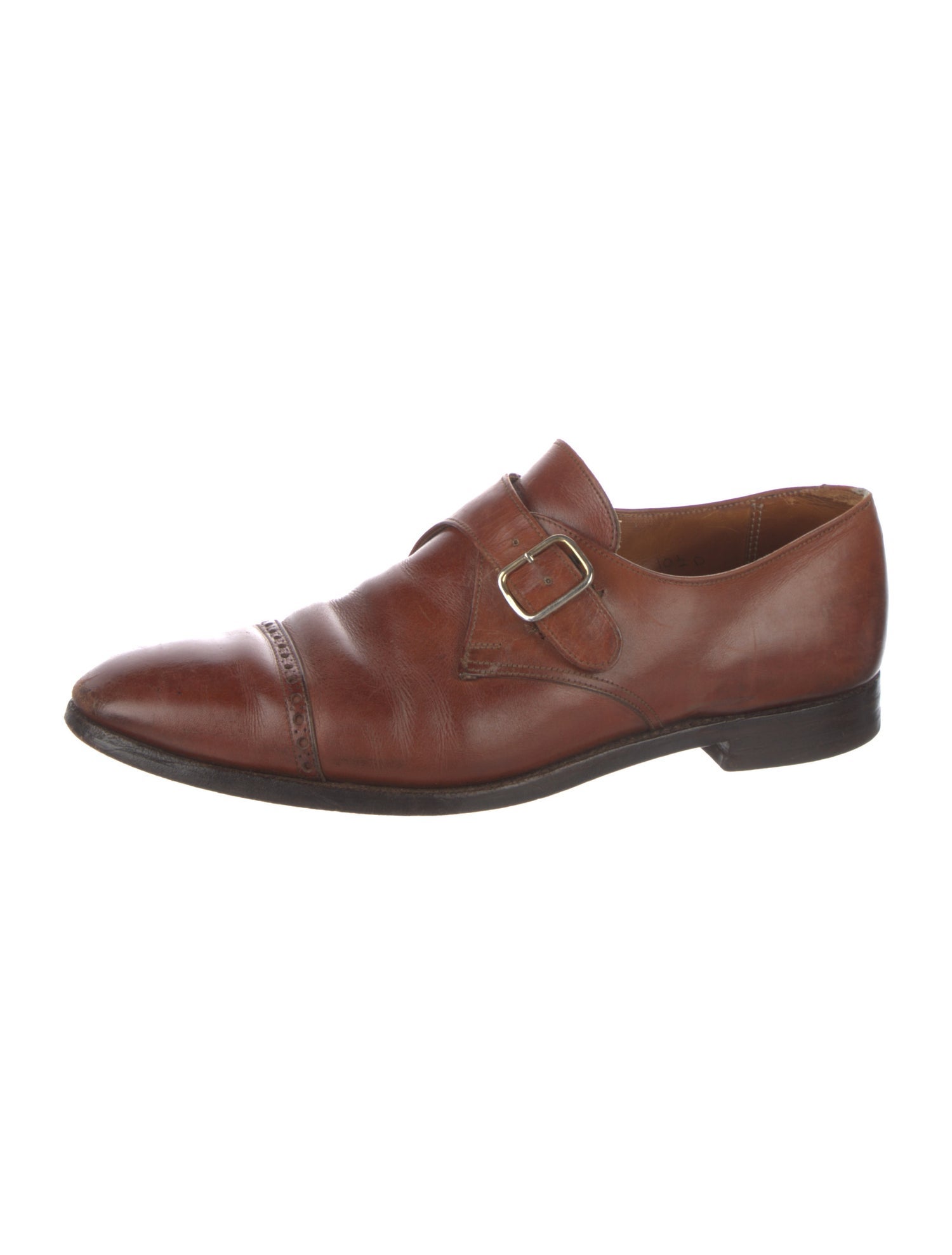 Crockett & Jones Leather Lasercut Accents Monk Straps