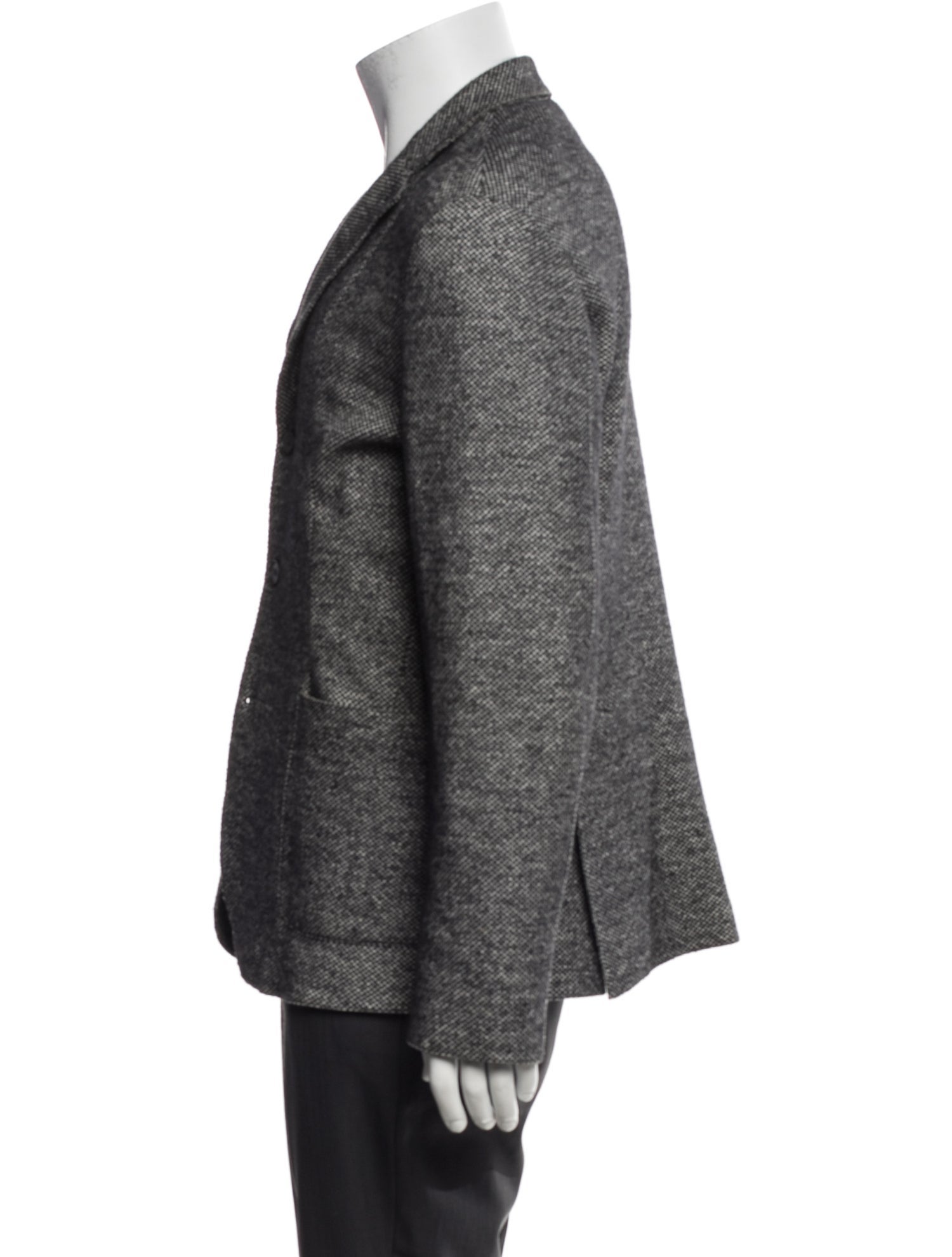Barney's New York Tweed Pattern Blazer