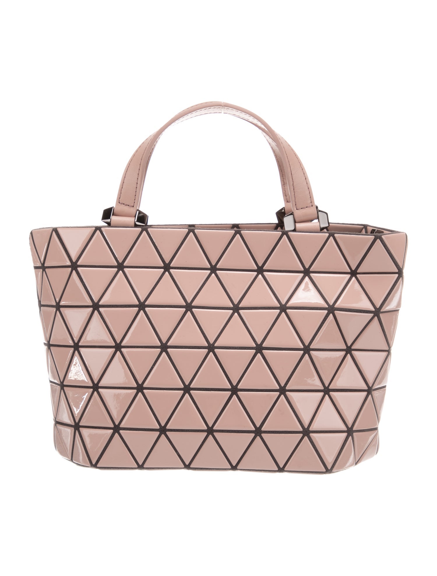 Bao Bao Issey Miyake Leather Top Handle Bag