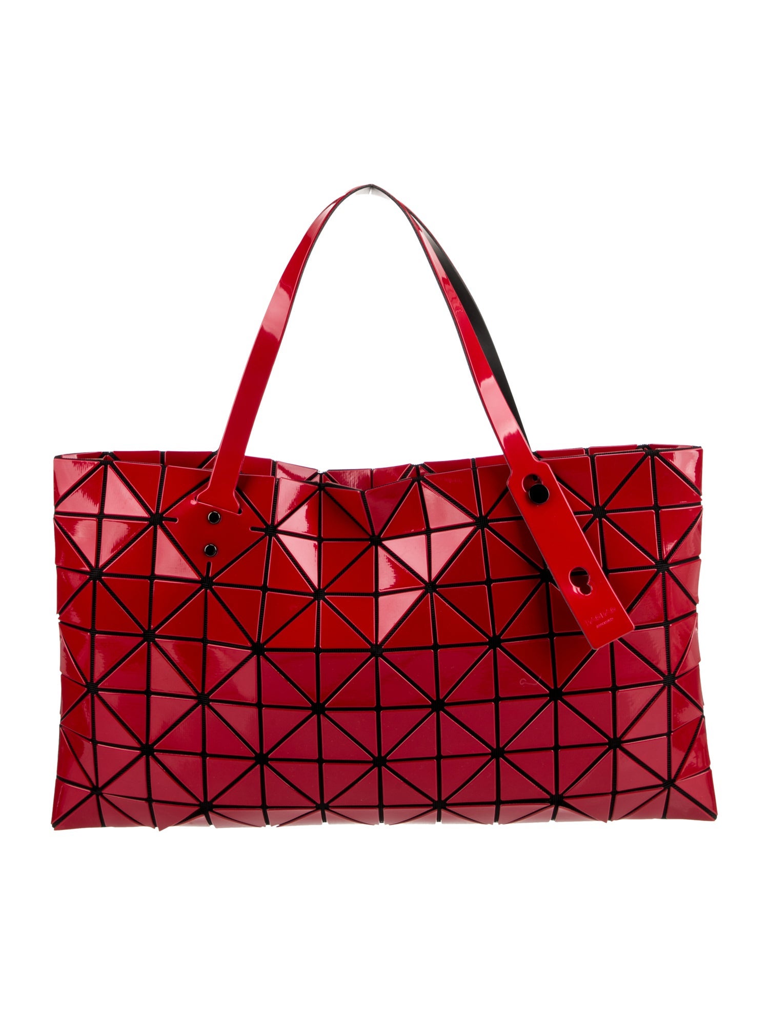 Bao Bao Issey Miyake Patent Leather Tote