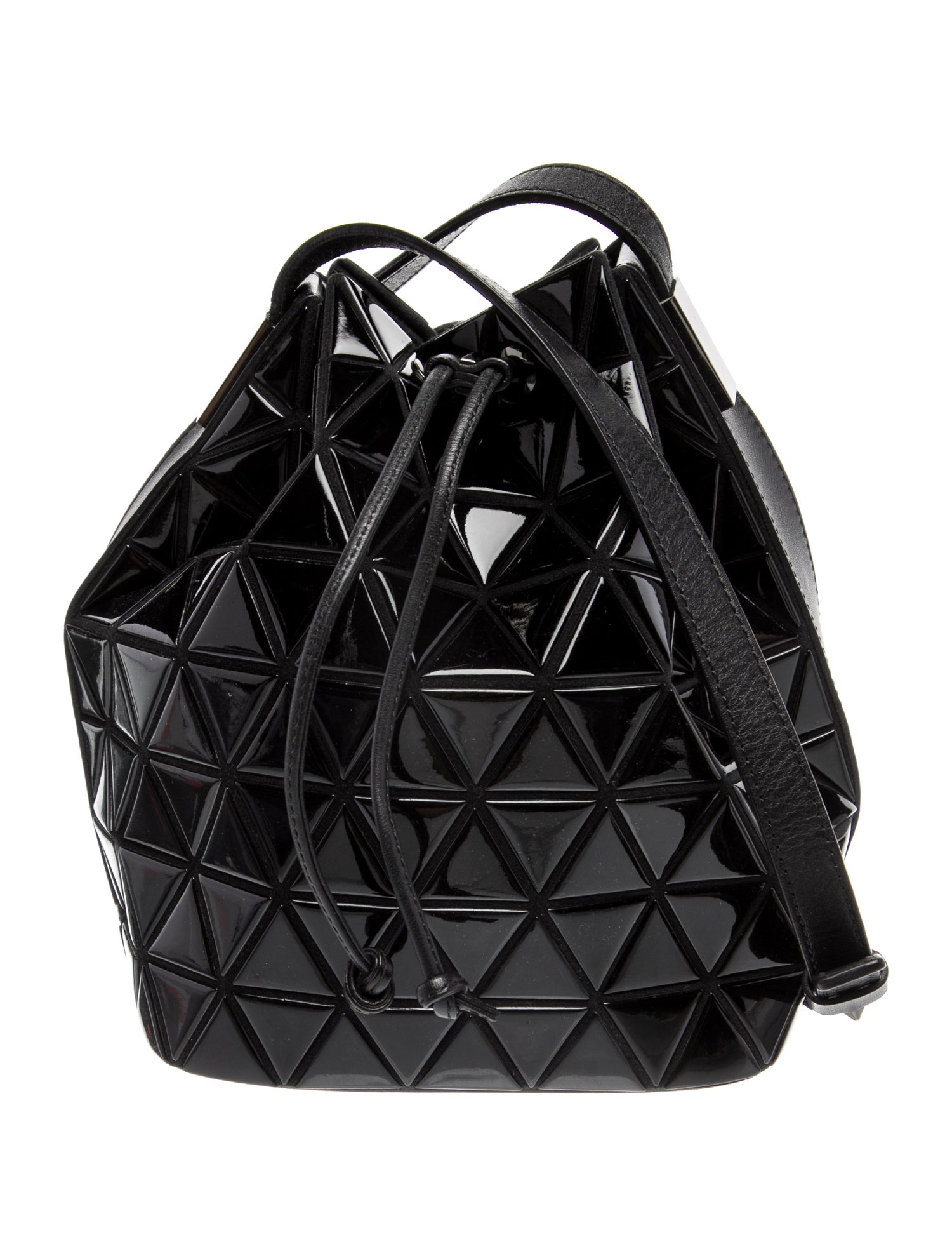 Bao Bao Issey Miyake Patent Leather Bucket Bag
