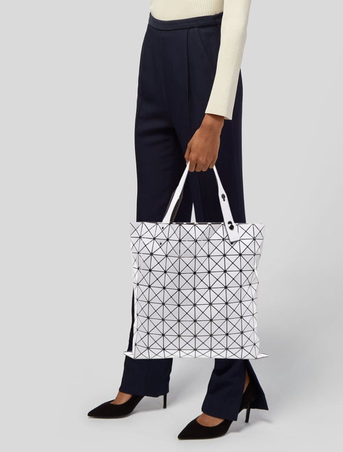 Bao Bao Issey Miyake Patent Leather Top Handle Bag