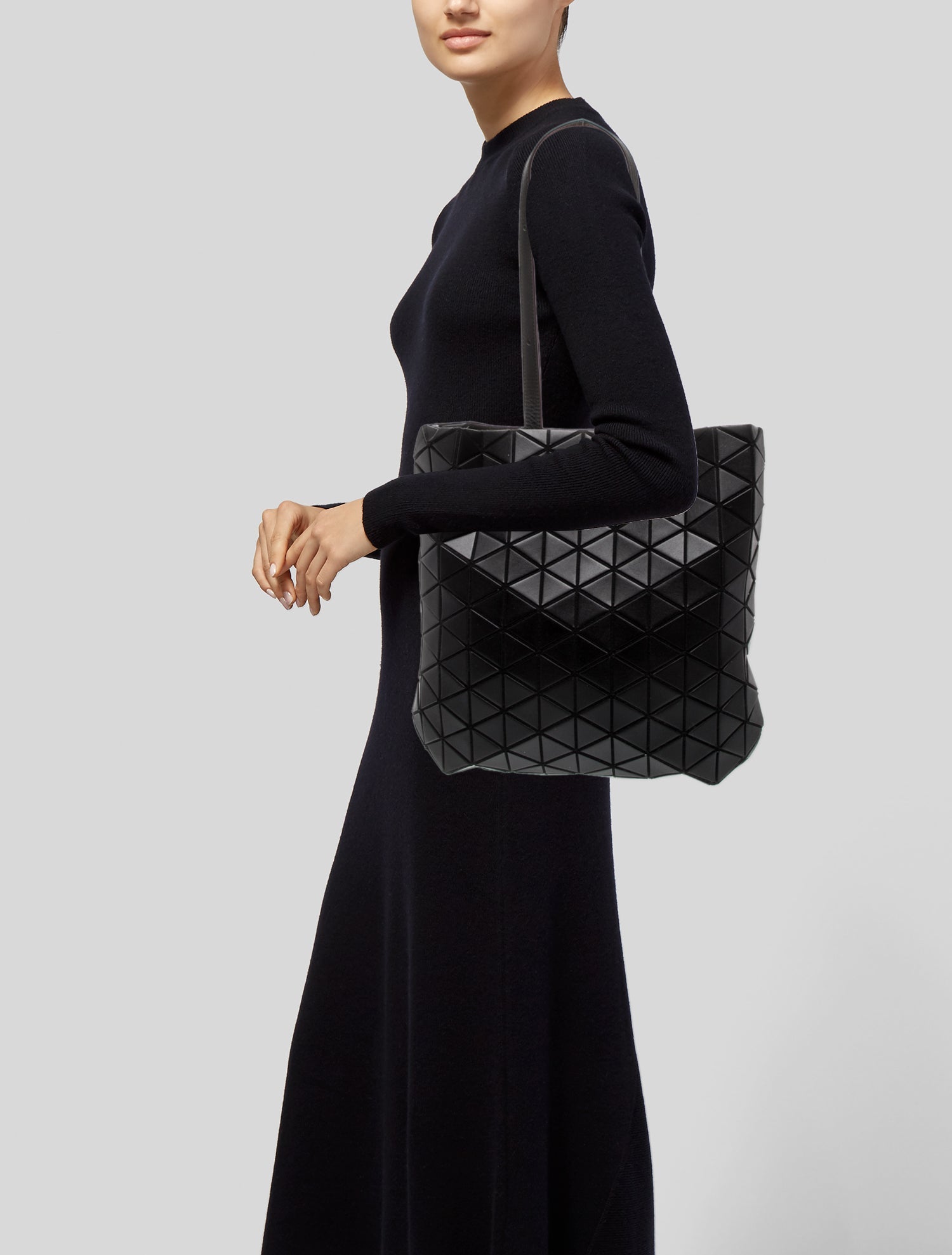 Bao Bao Issey Miyake Leather Bucket Bag