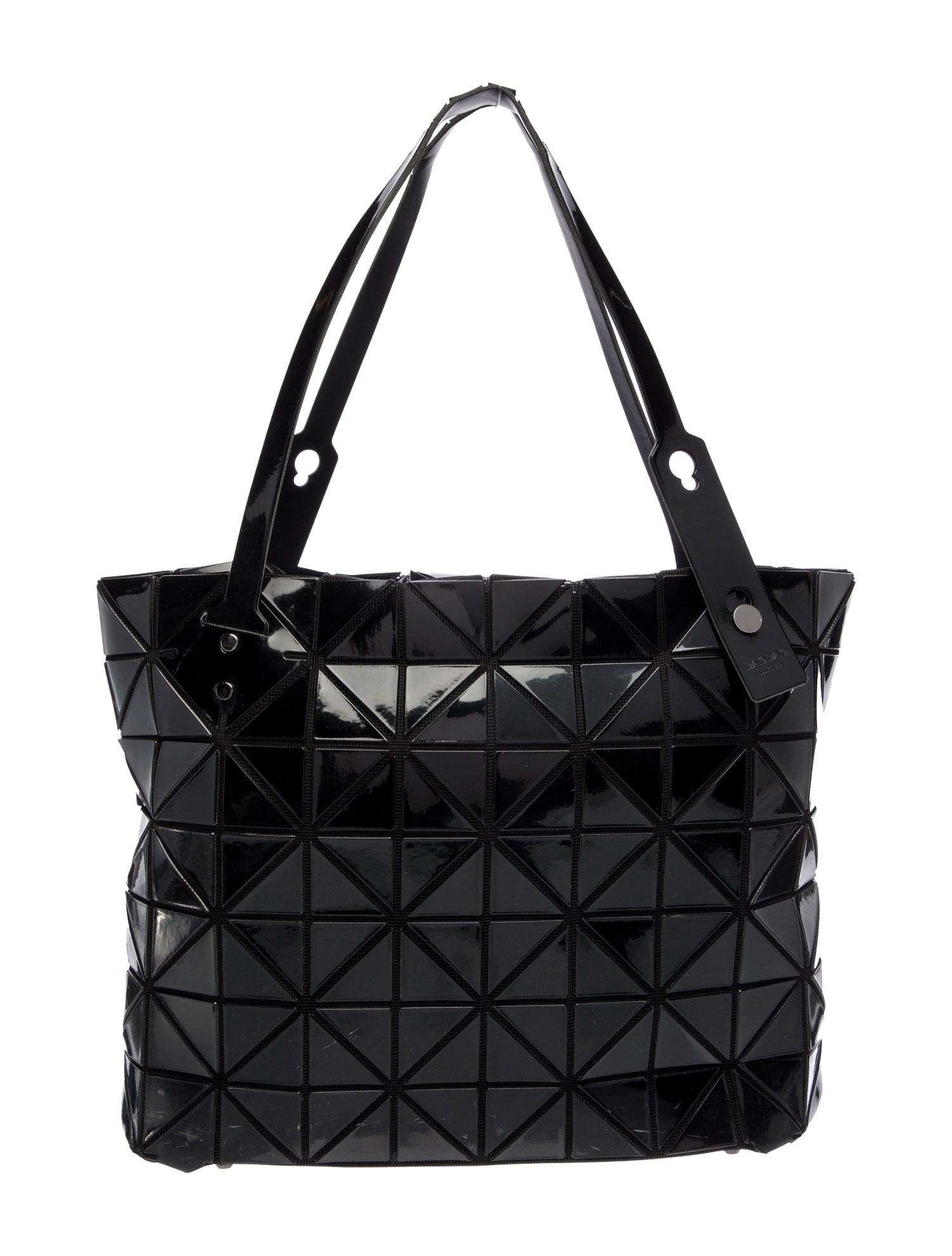 Bao Bao Issey Miyake Leather Top Handle Bag