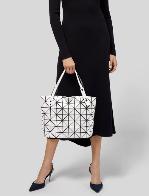 Bao Bao Issey Miyake Patent Leather Top Handle Bag