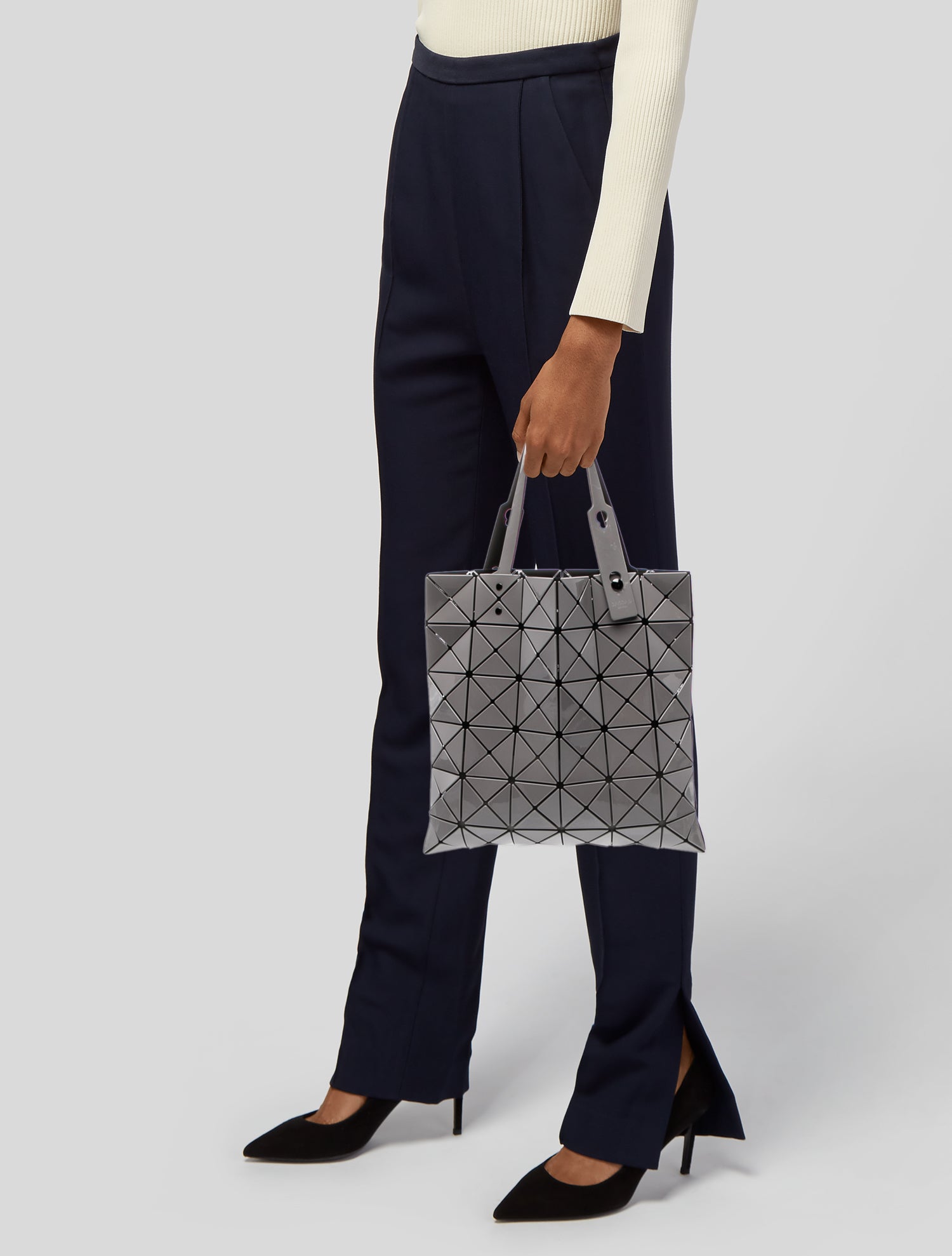Bao Bao Issey Miyake Tote - Grey Totes, Handbags - WBAOM24830