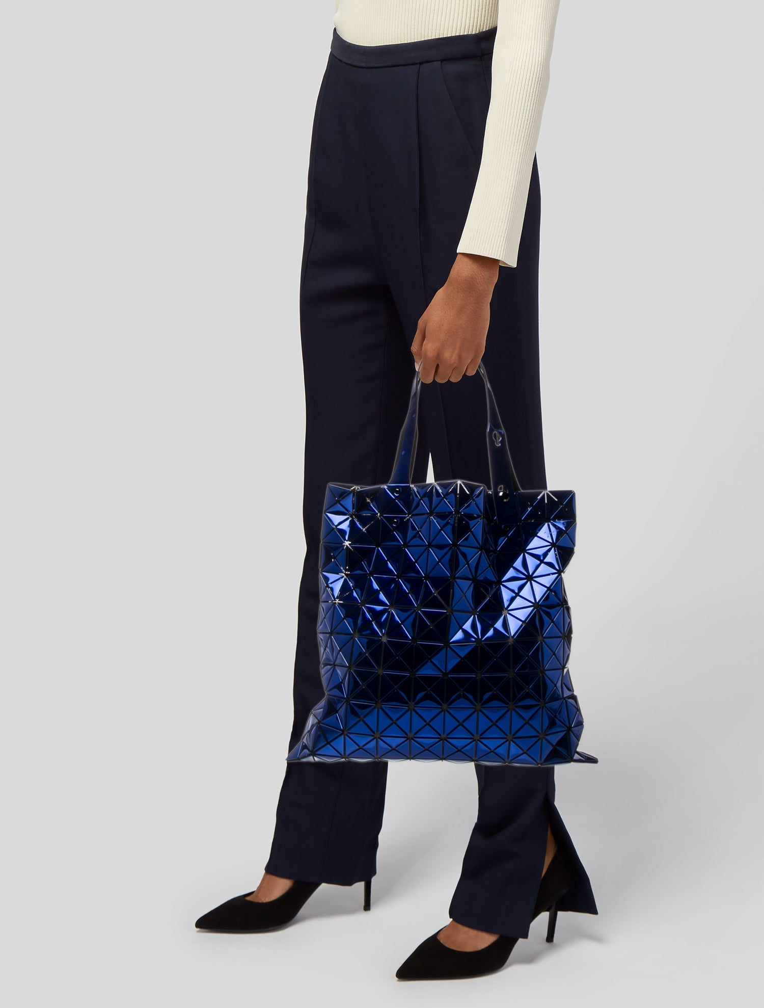 Bao Bao Issey Miyake PVC Bucket Bag - Blue Totes, Handbags