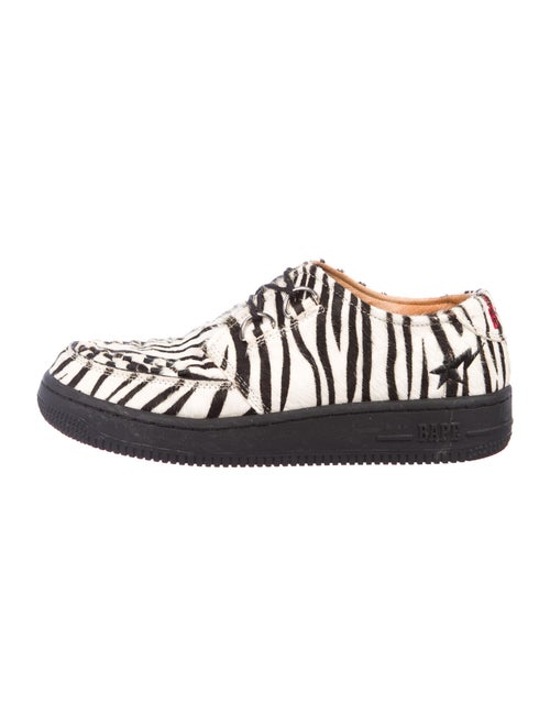 Bape Ponyhair Animal Print Sneakers