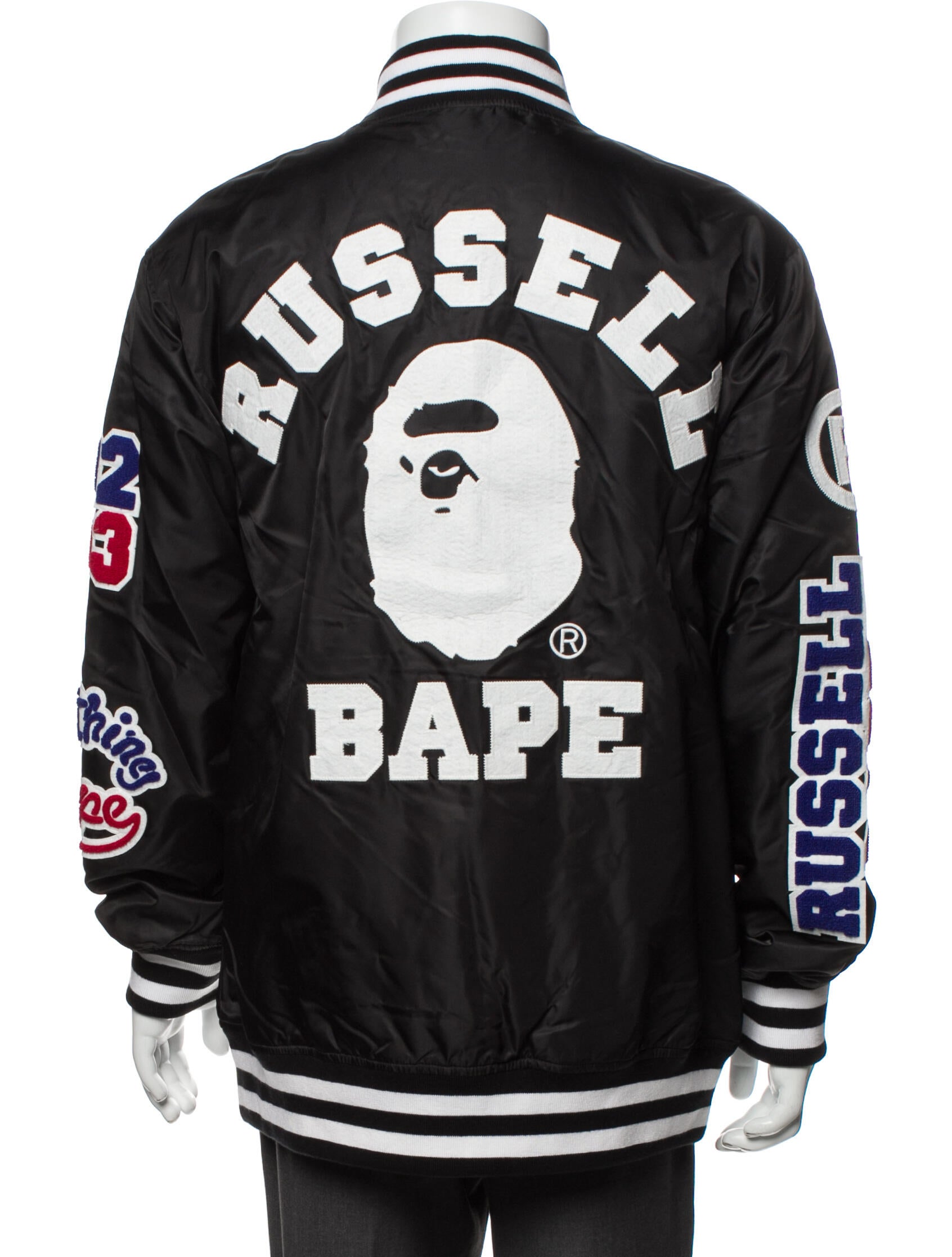 BAPE x Russell College Varsity Graphic Print Varsity Jacket w