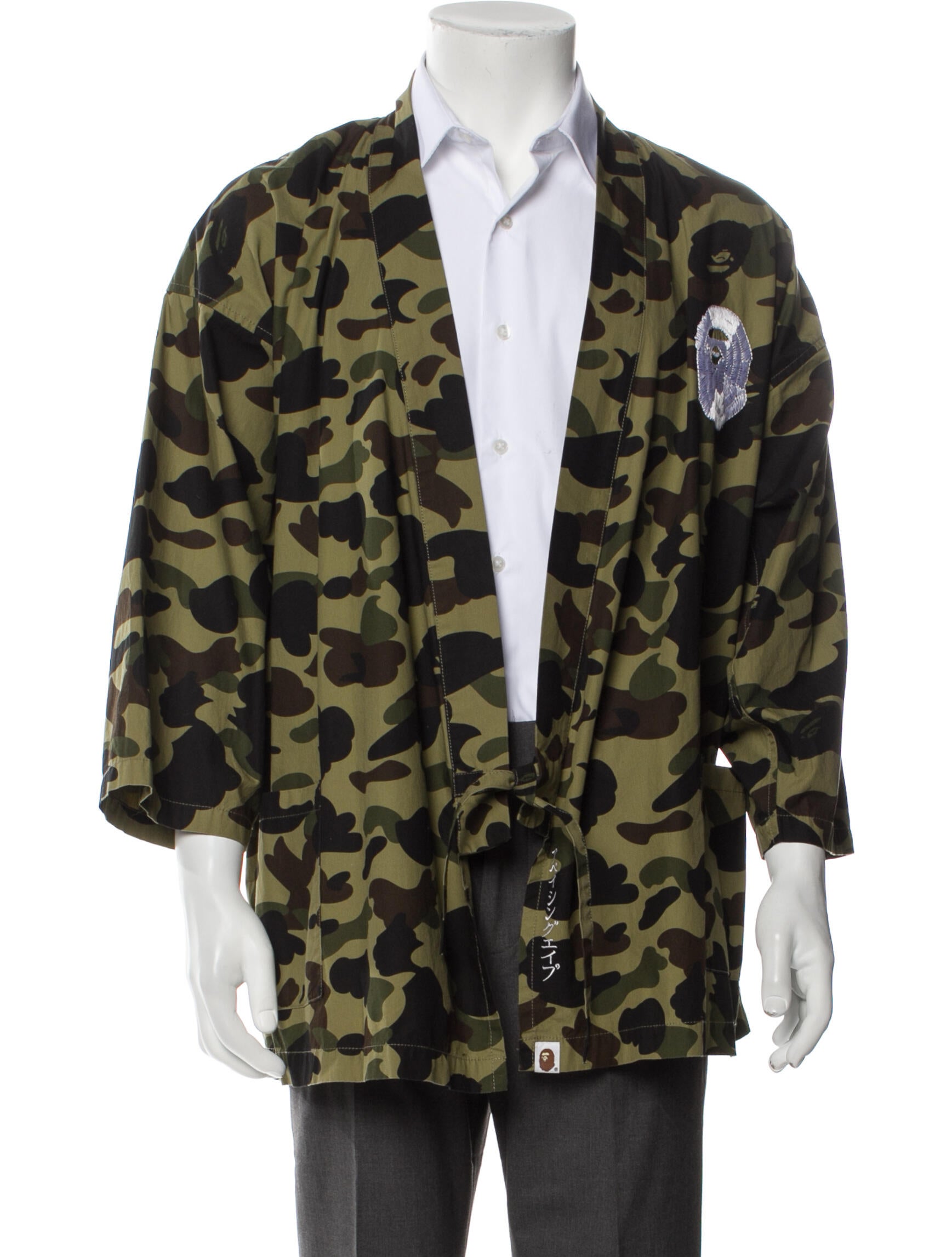 BAPE 2018 1st Camo Kimono Utility Jacket - Green Outerwear  