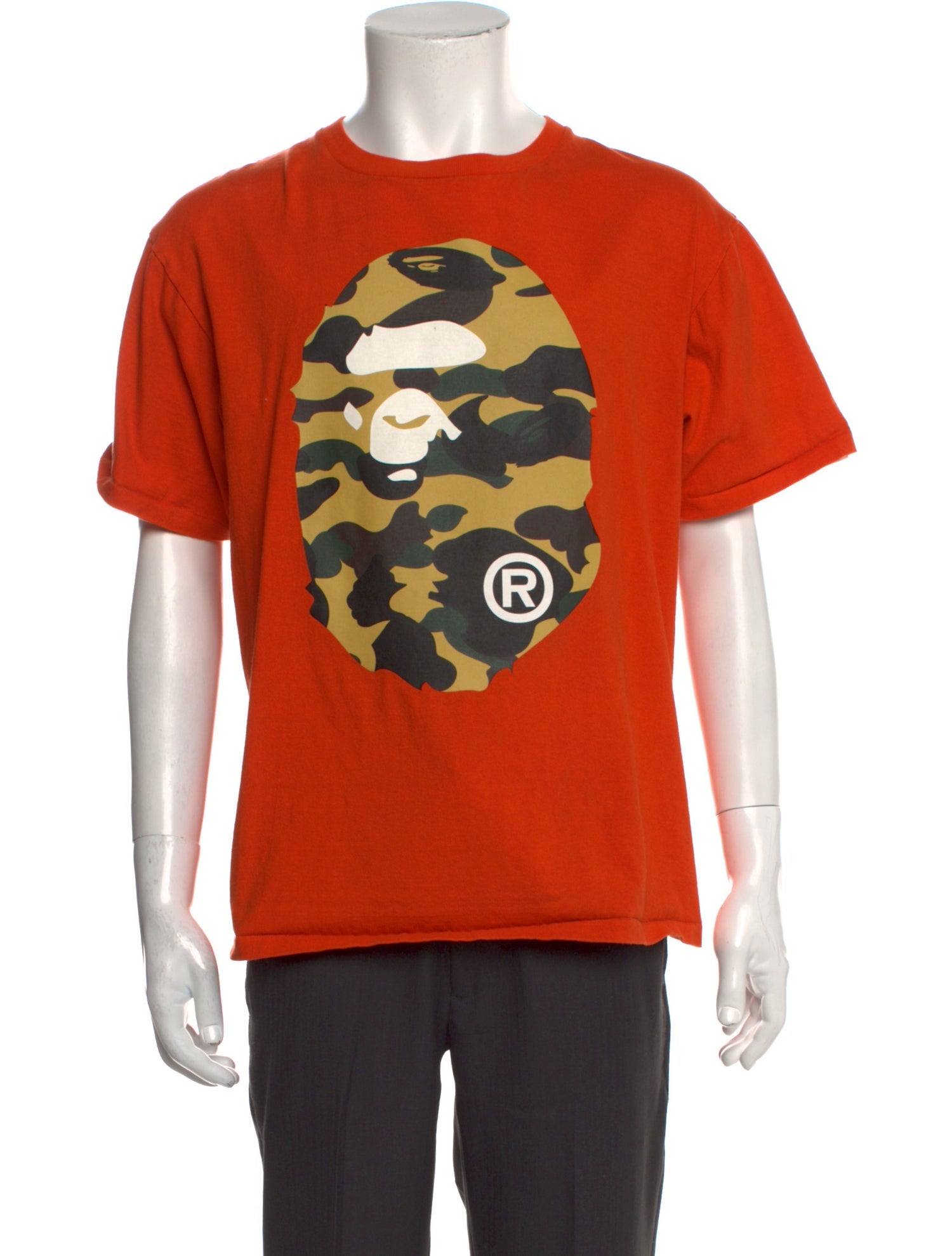 Camisetas Eladio Carrion Camiseta BAPE A Bathing Ape Colour Camo College  T-Shirt 001CSK301002M-RED Camiseta Mister Tee, image size:1500x1979