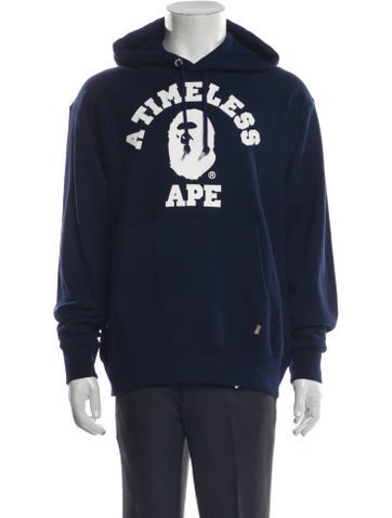 A Bathing Ape Sweatshirts & Hoodies Graphic Print Crew Neck Hoodie M