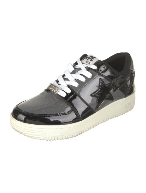 BAPE Patent Leather Printed Sneakers