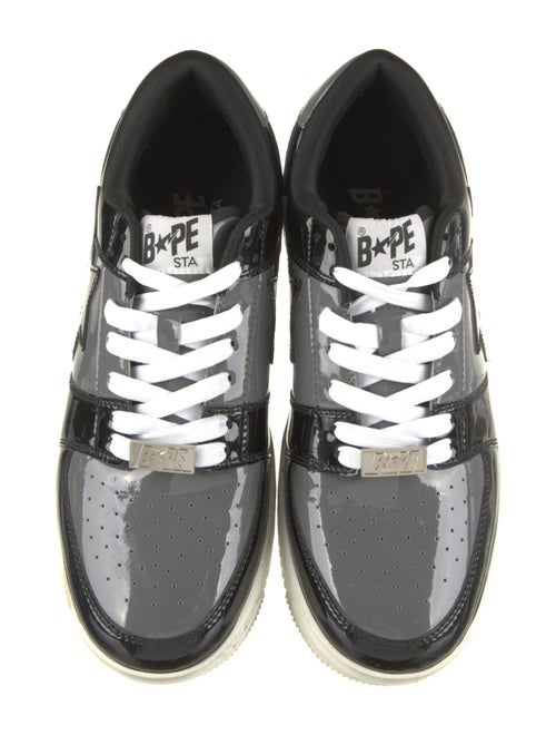 BAPE Patent Leather Printed Sneakers