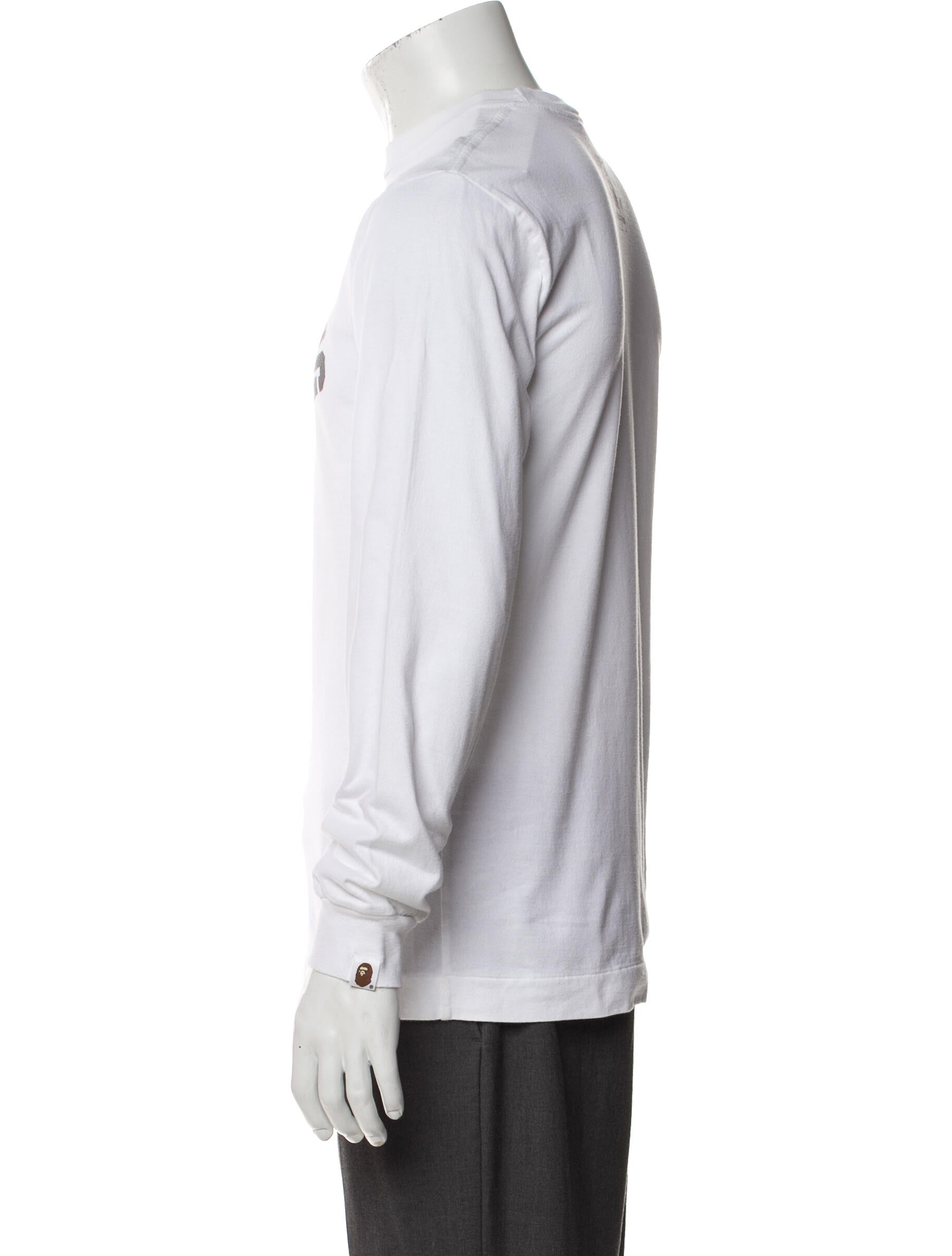 BAPE College Logo Long Sleeve Graphic Print T-Shirt