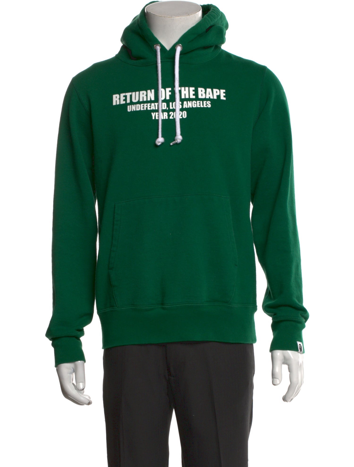 A Bathing Ape x Undefeated Graphic Print Mock Neck Hoodie