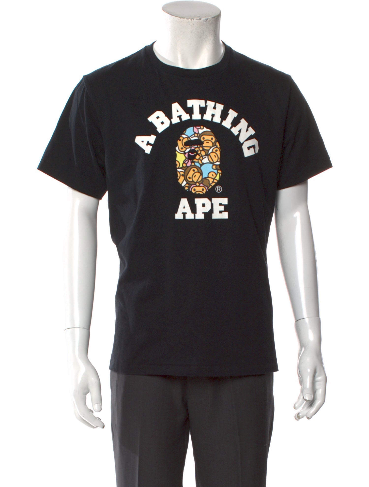 BAPE Baby Milo College Logo Graphic Print T-Shirt