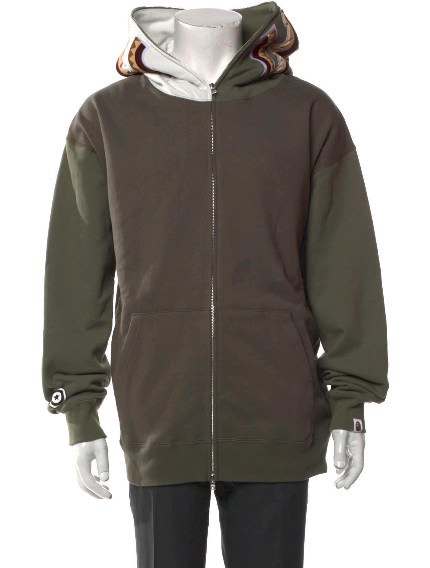 A Bathing Ape V-Neck Long Sleeve Hoodie