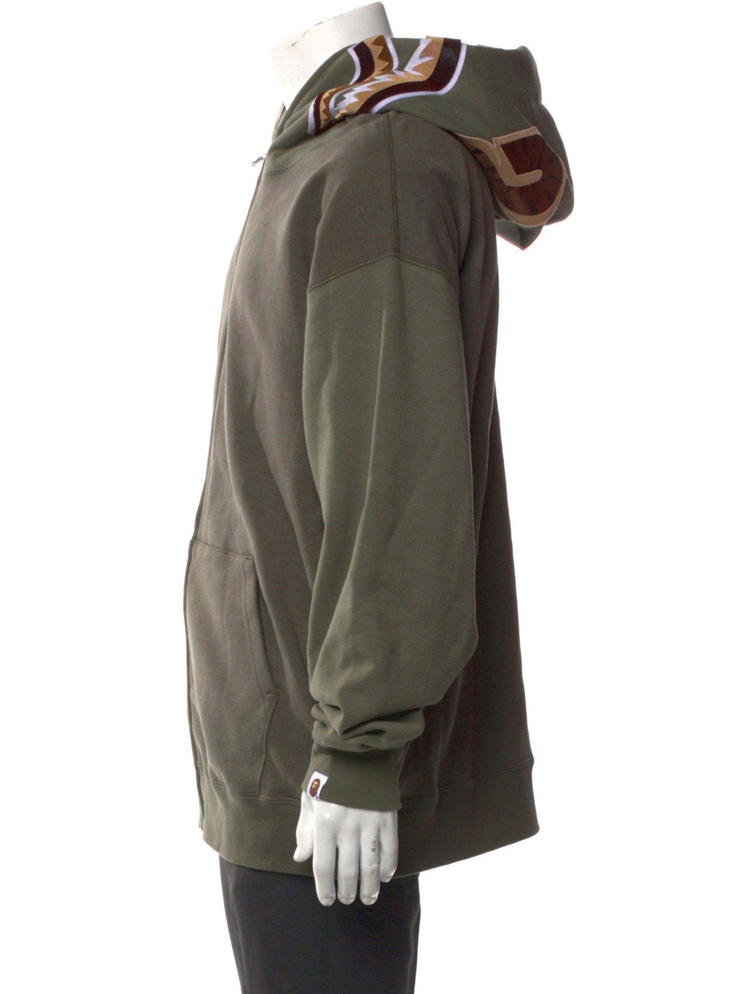 A Bathing Ape V-Neck Long Sleeve Hoodie