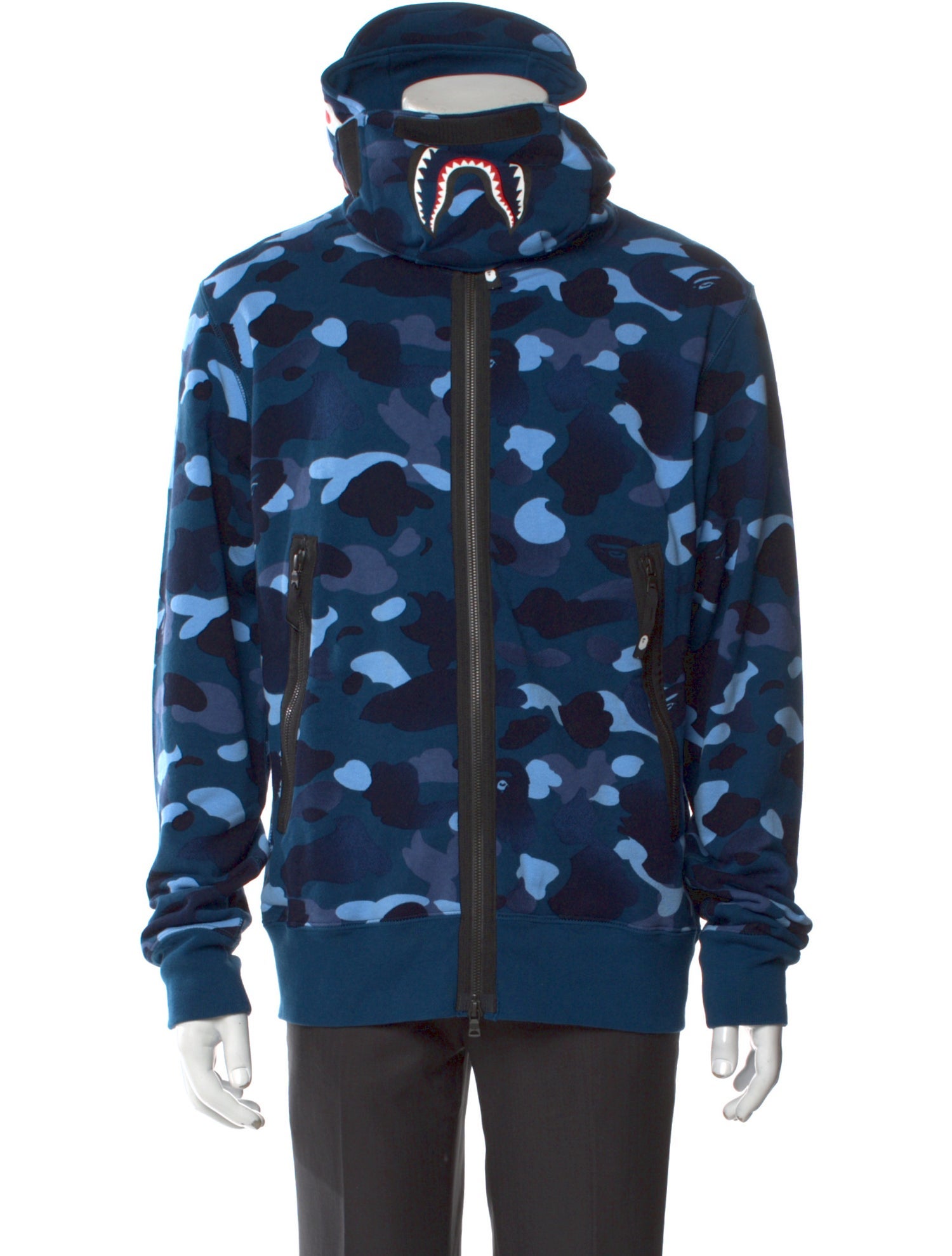 BAPE Printed Mock Neck Hoodie