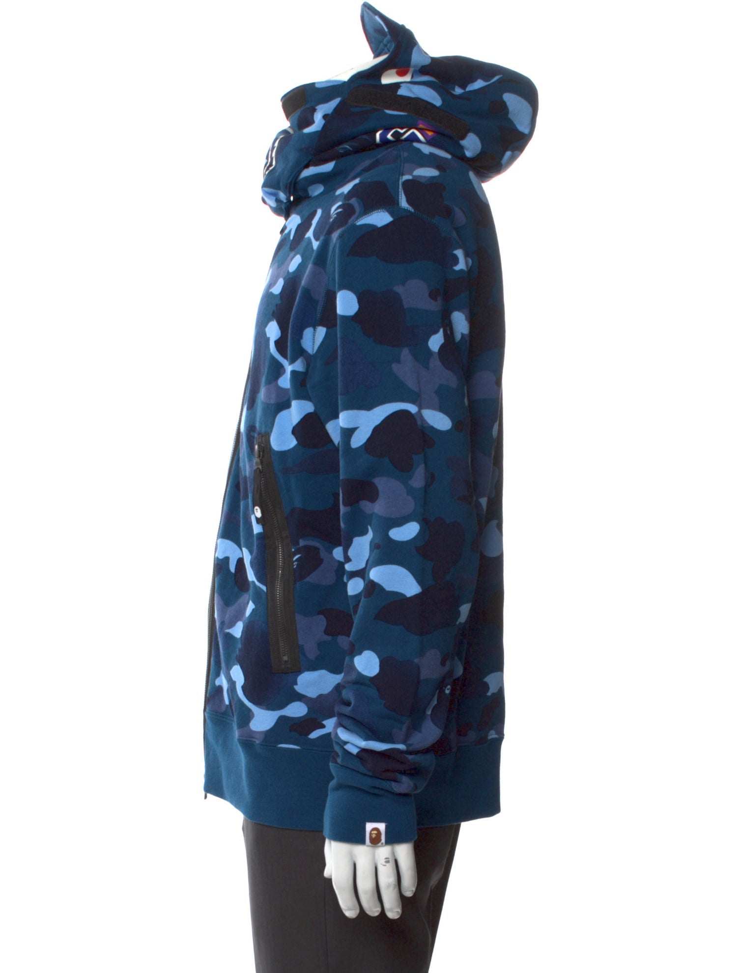 BAPE Printed Mock Neck Hoodie