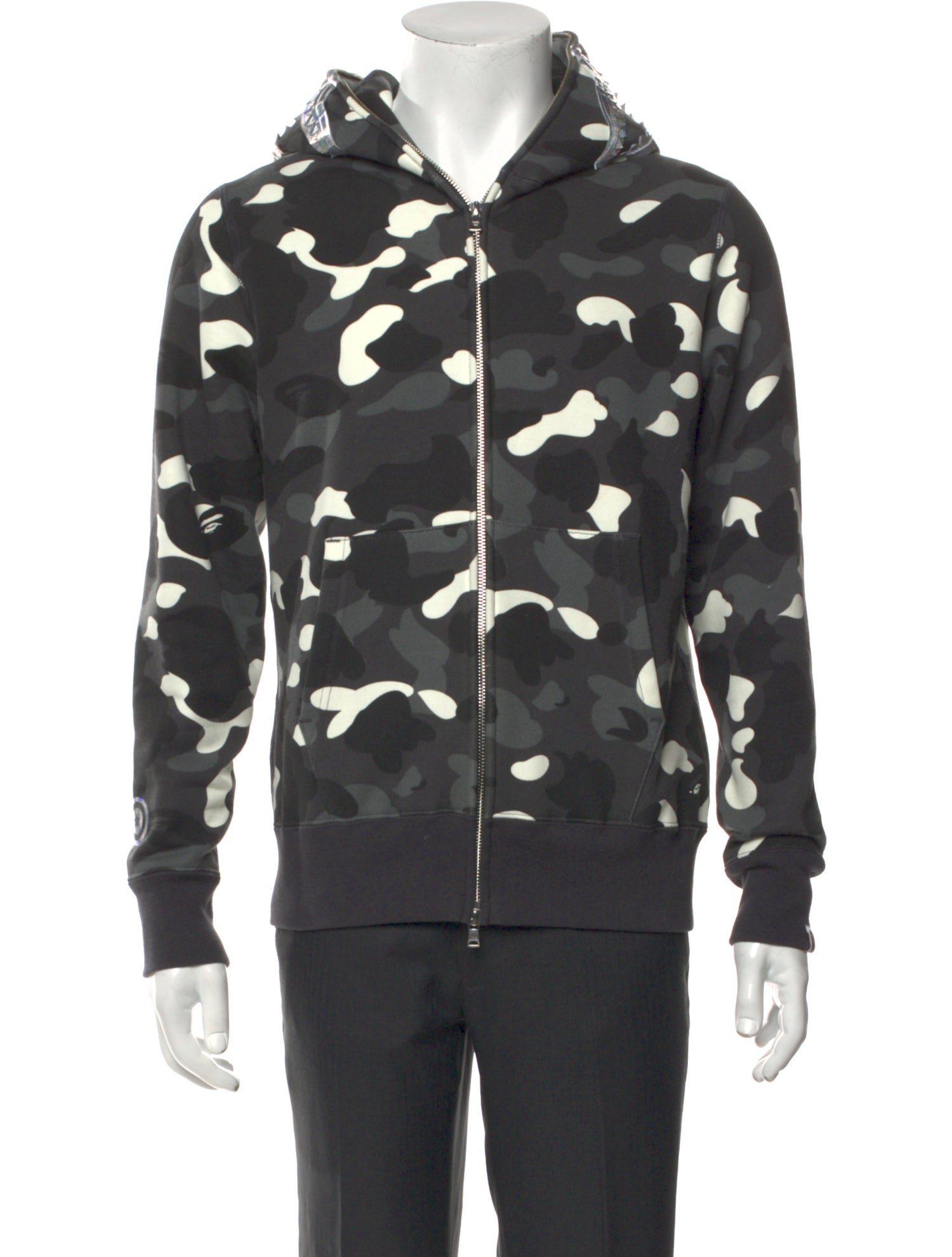 A Bathing Ape Full zip Printed Cardigan