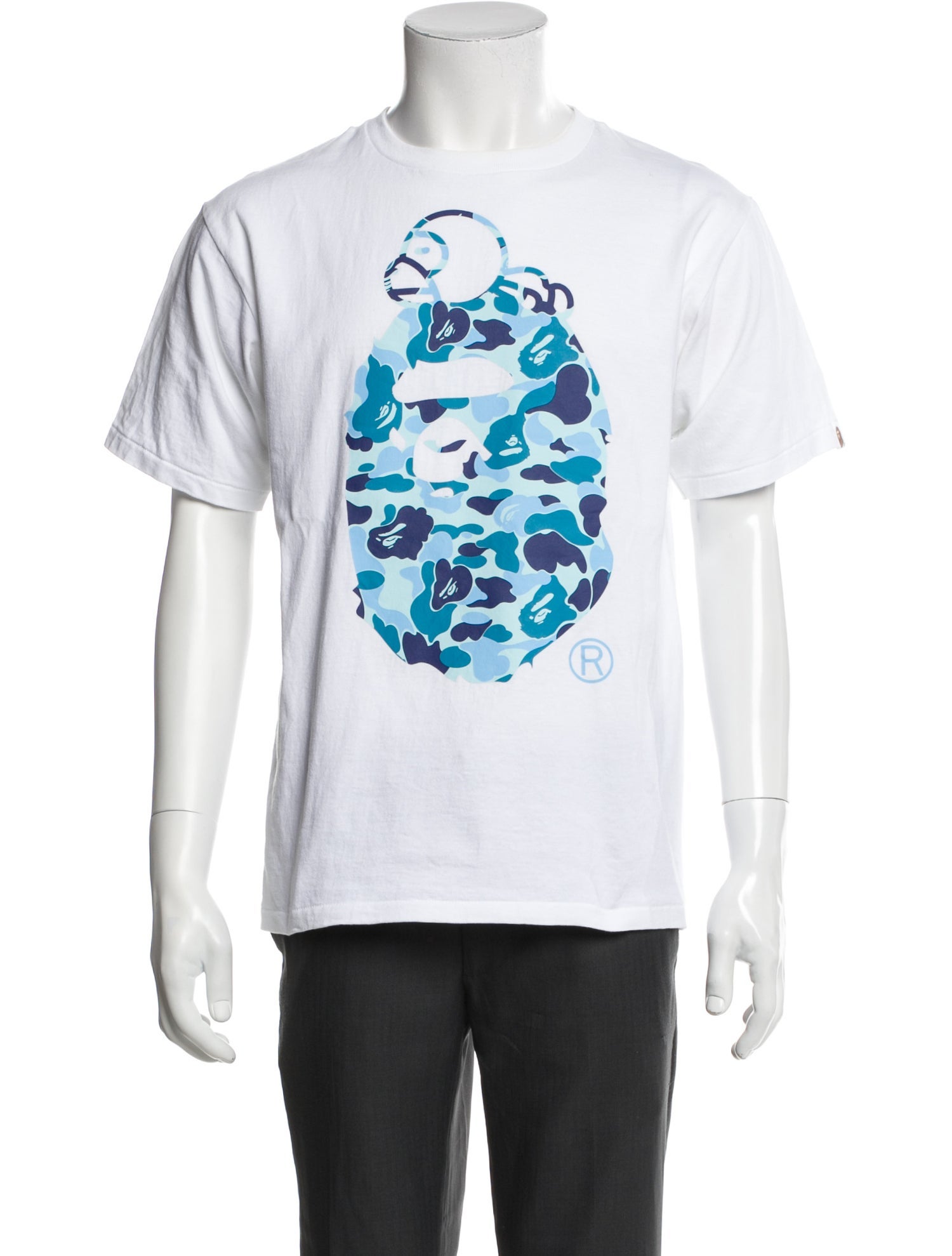 BAPE Camo Head Logo Graphic Print T-Shirt