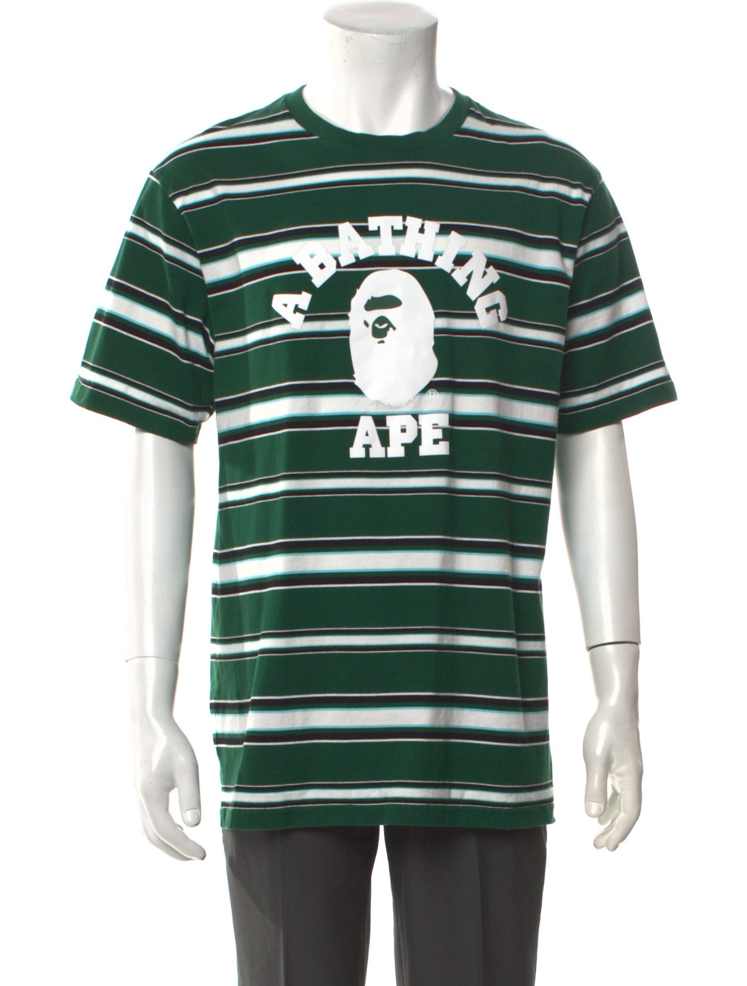 BAPE Striped Crew Neck T-Shirt