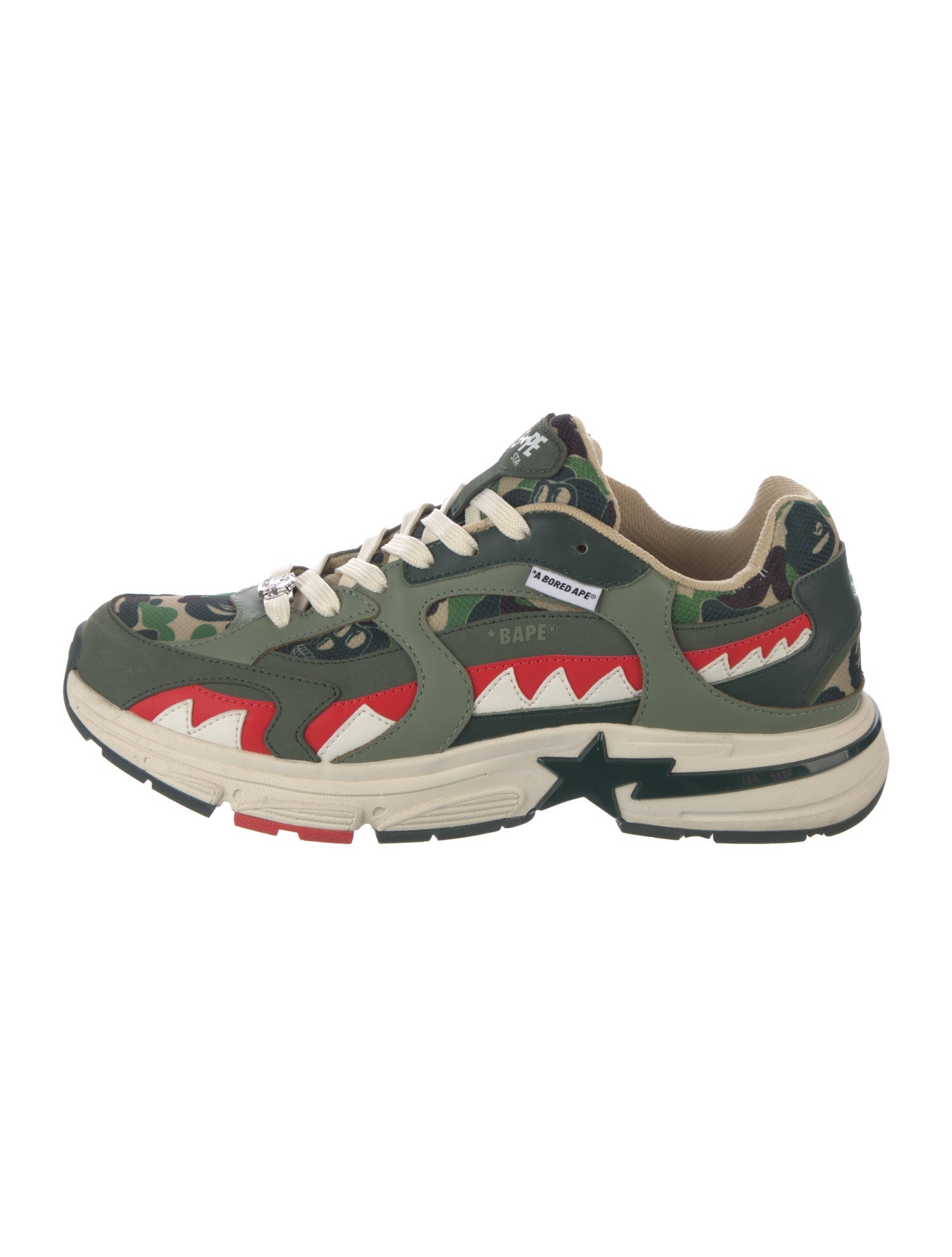BAPE Bored Ape Yacht Club x Shark Sta 'Green' Sneakers