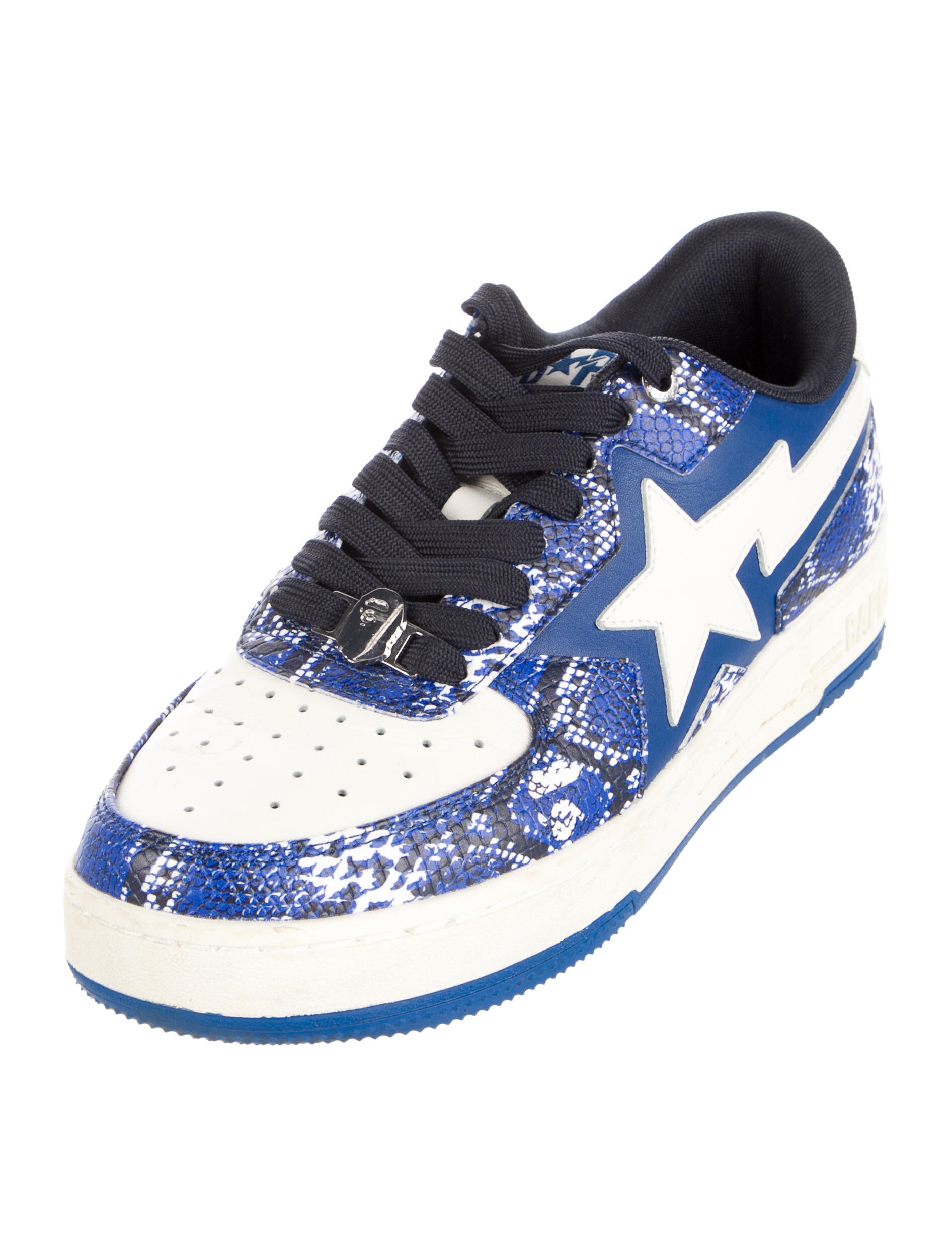 BAPE Leather Printed Sneakers