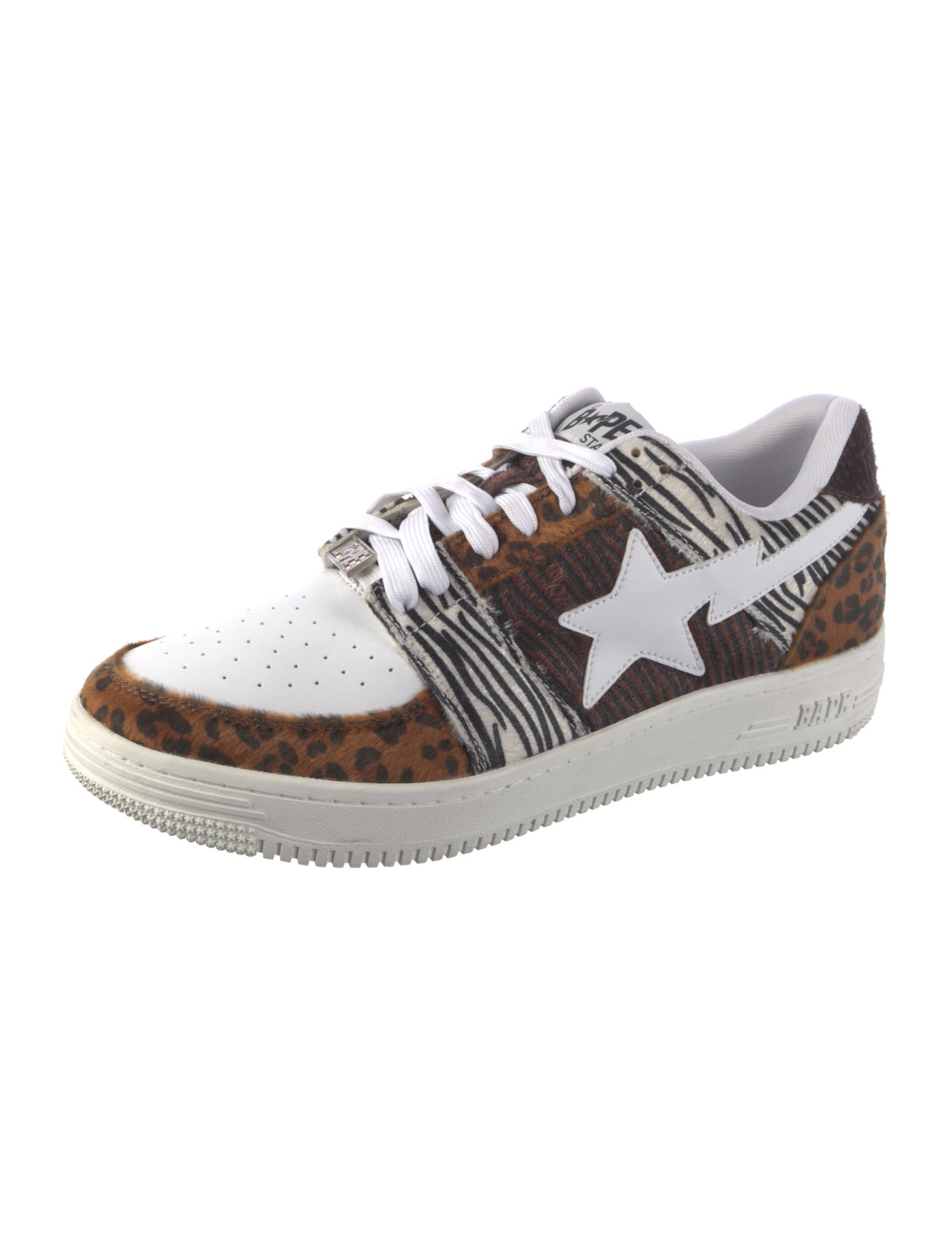 BAPE Ponyhair Animal Print Sneakers