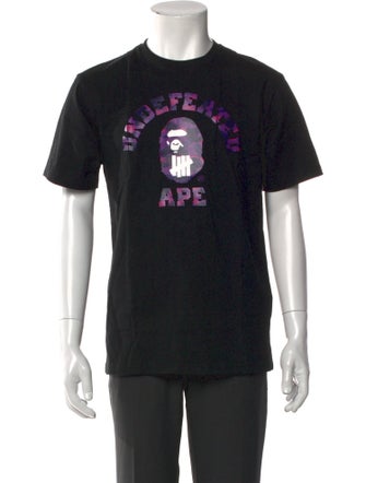 A Bathing Ape x Undefeated College Logo Graphic Print T-Shirt