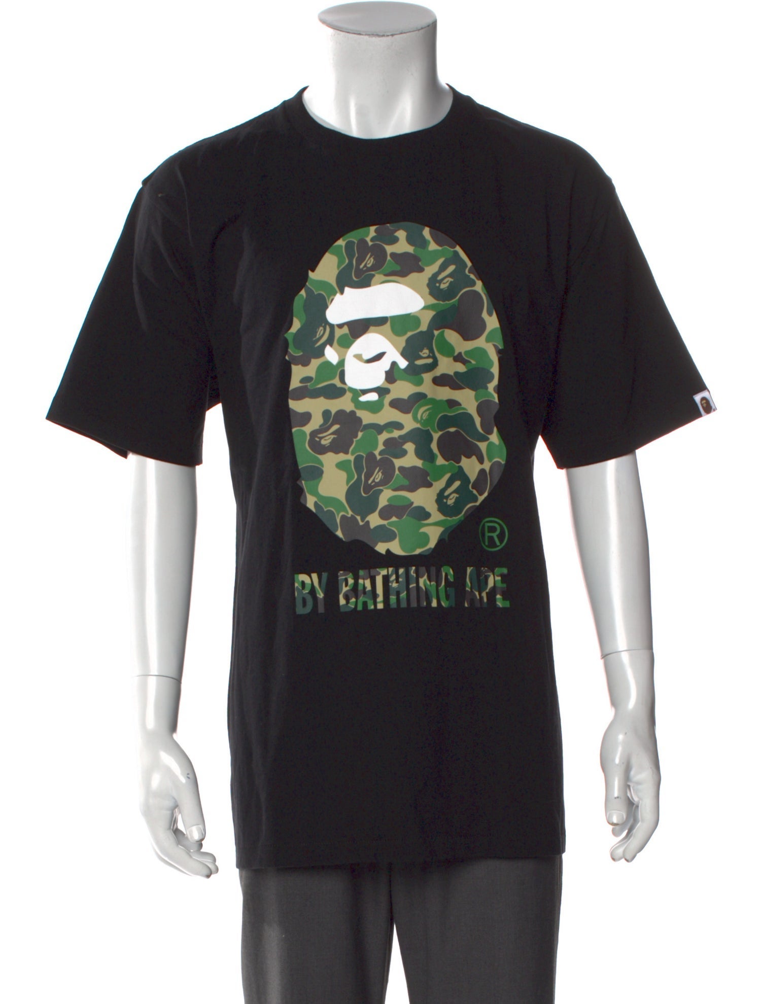 BAPE Camo Head Logo Graphic Print T-Shirt w/ Tags